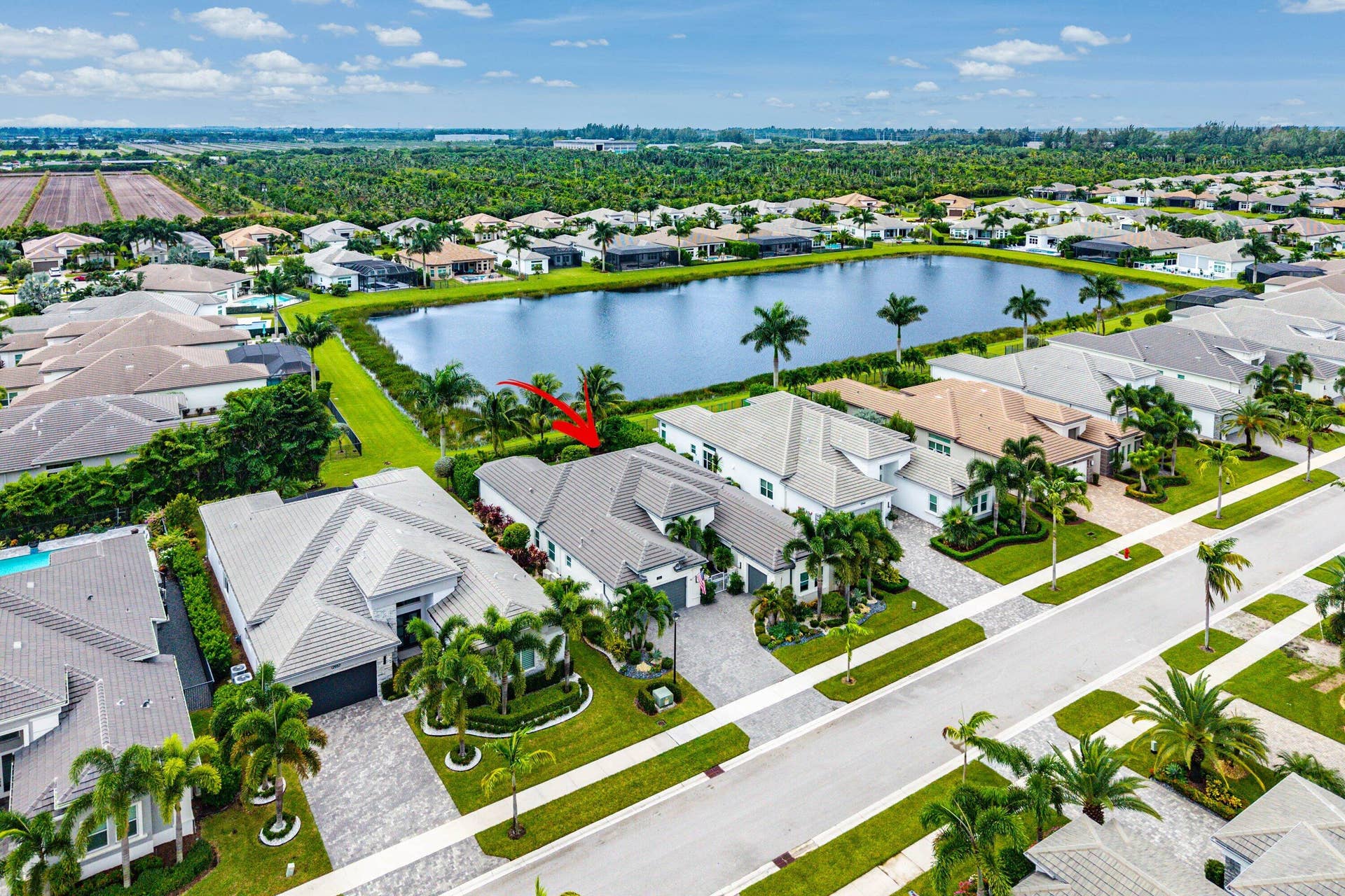 12953 VENETO SPRINGS Drive, Boynton Beach, FL 33473 Aerial View of House