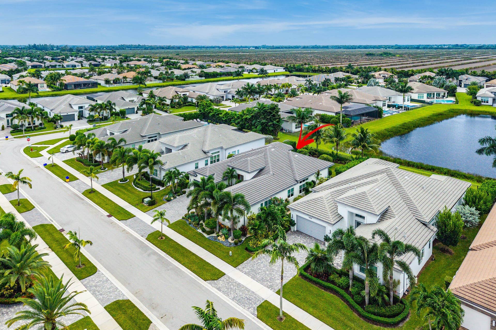 12953 VENETO SPRINGS Drive, Boynton Beach, FL 33473 Aerial View of House