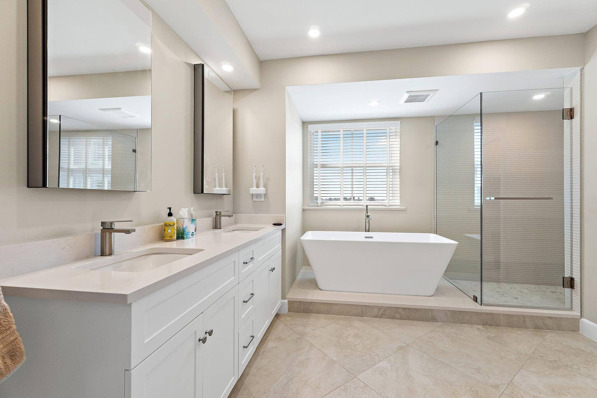 Primary Bath with Tub & Shower