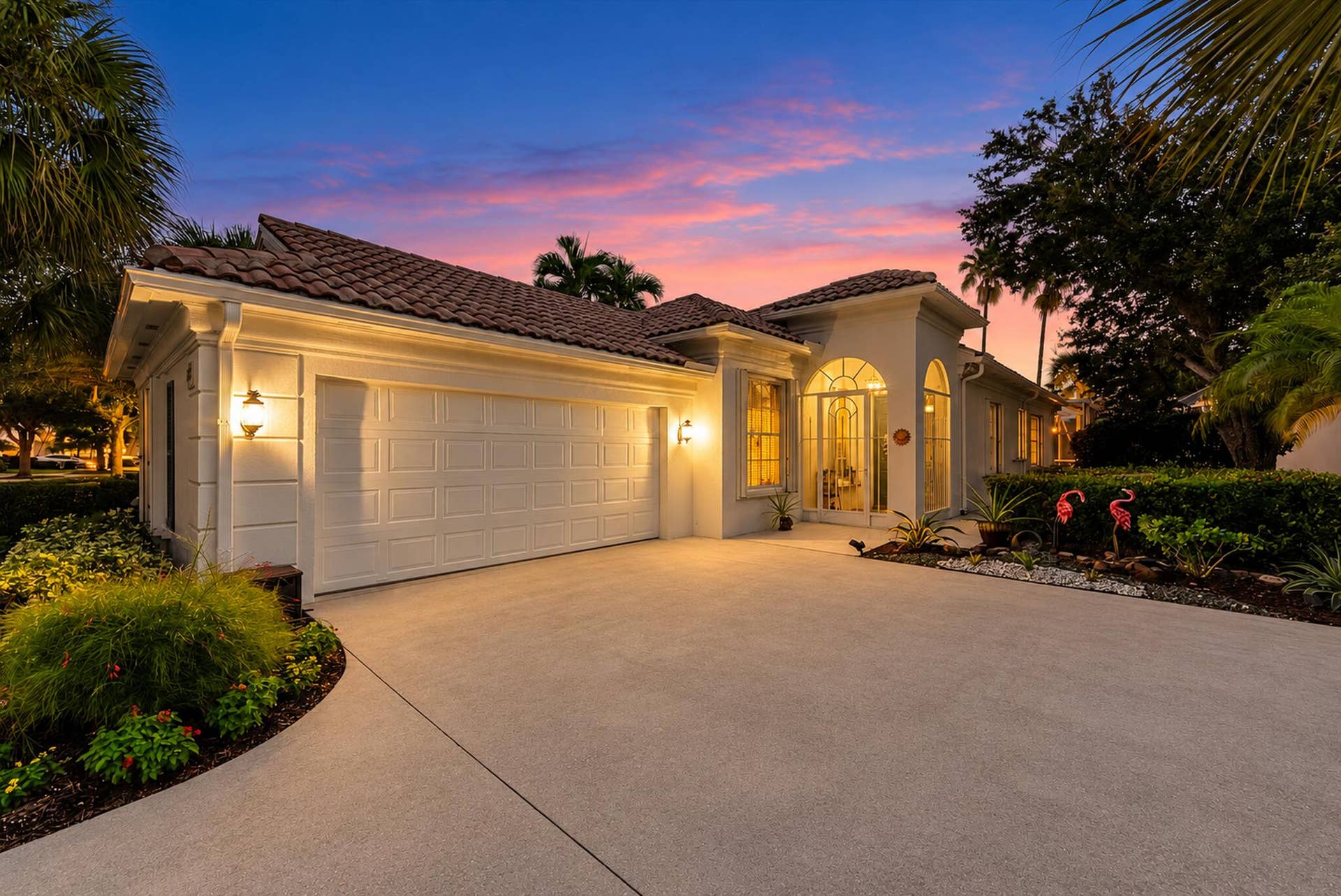 2067 Valencia Drive, Delray Beach, FL 33445 Twilight Exterior
