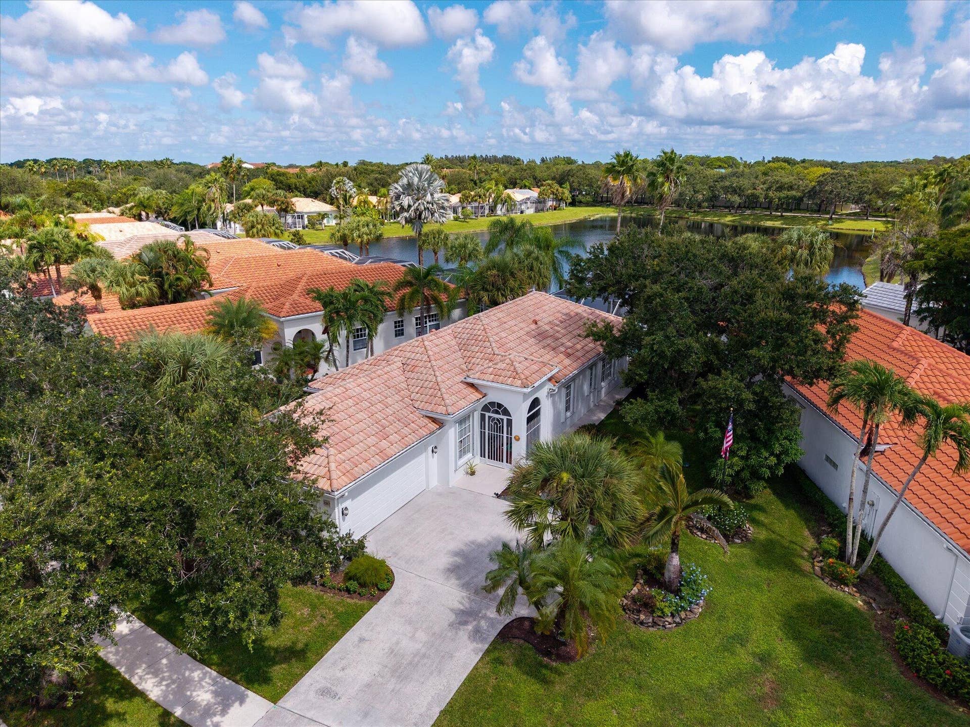 2067 Valencia Drive, Delray Beach, FL 33445 Aerial Pie Shaped Lot