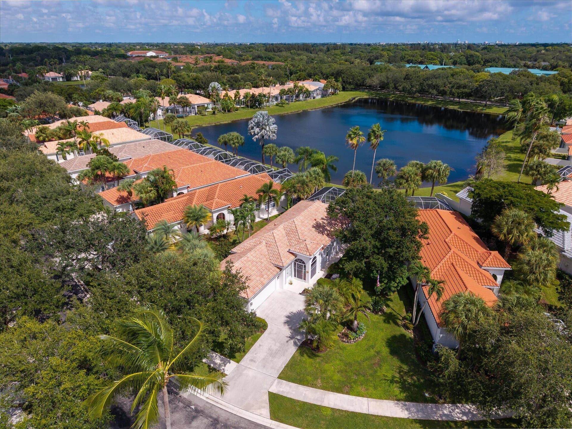 2067 Valencia Drive, Delray Beach, FL 33445 Aerial Pie Shaped Lot