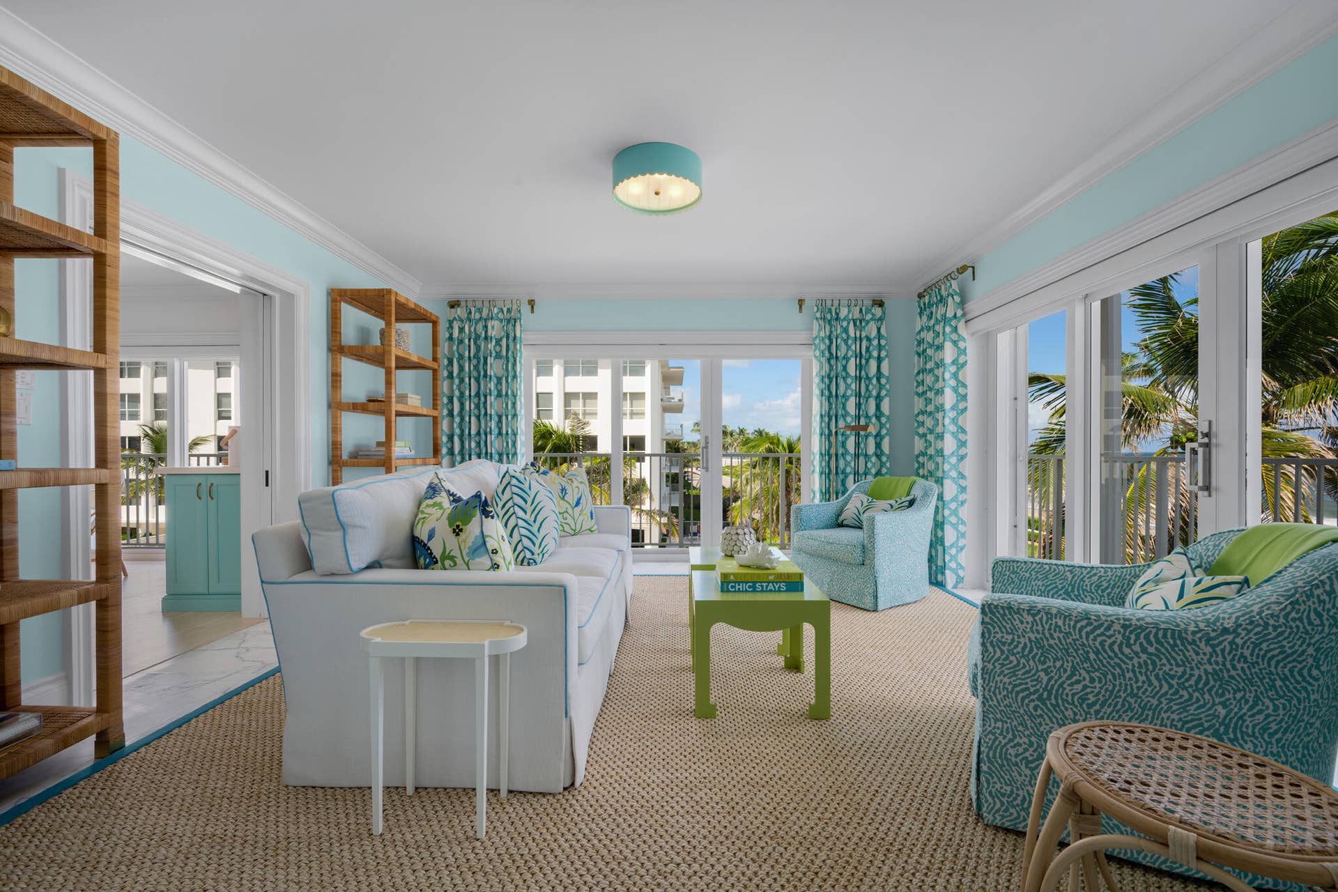 350 S OCEAN Boulevard, #3030, Palm Beach, Palm Beach, FL 33480 Living Room (kitchen to left)