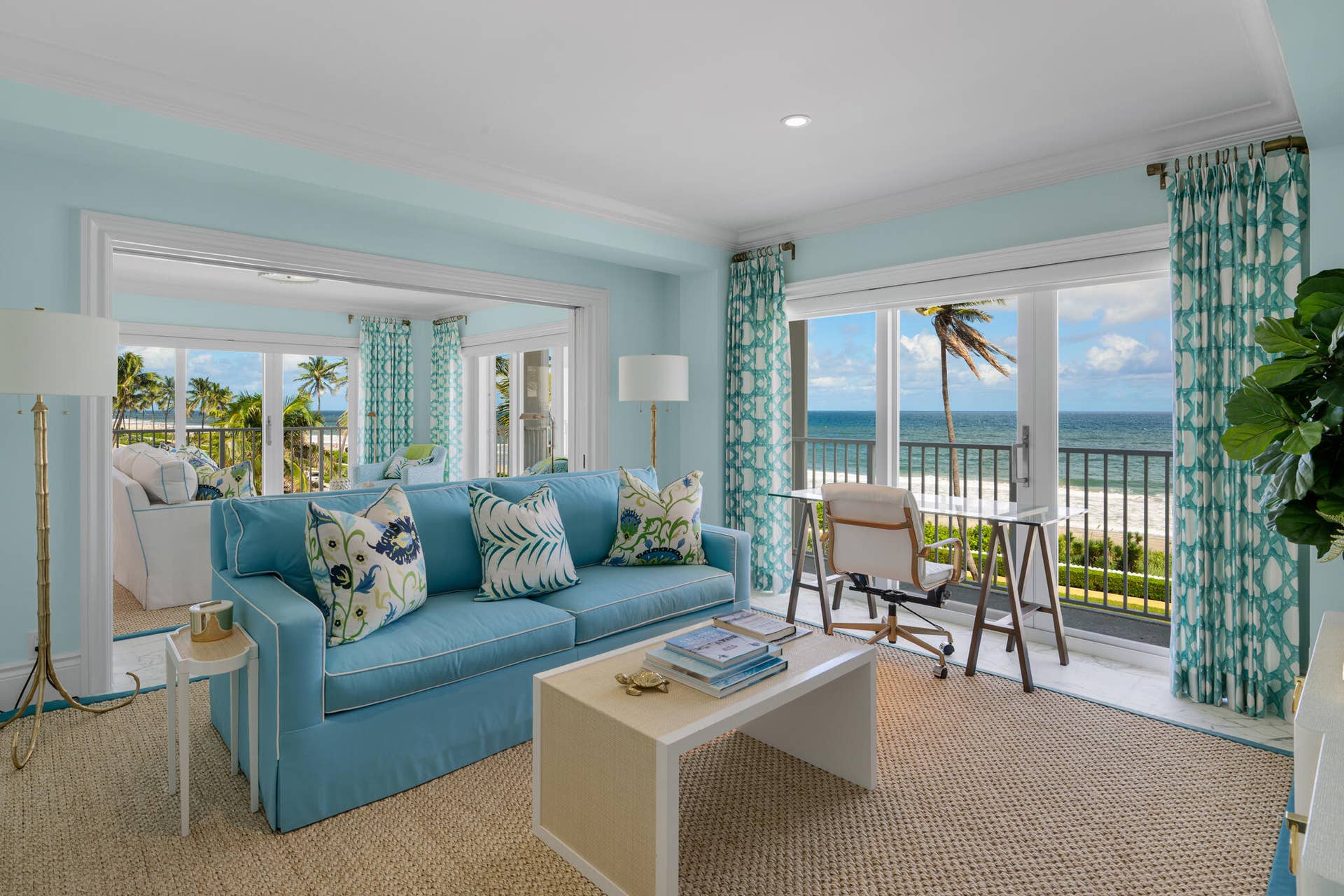 350 S OCEAN Boulevard, #3030, Palm Beach, Palm Beach, FL 33480 North facing Den/2nd BR to LR