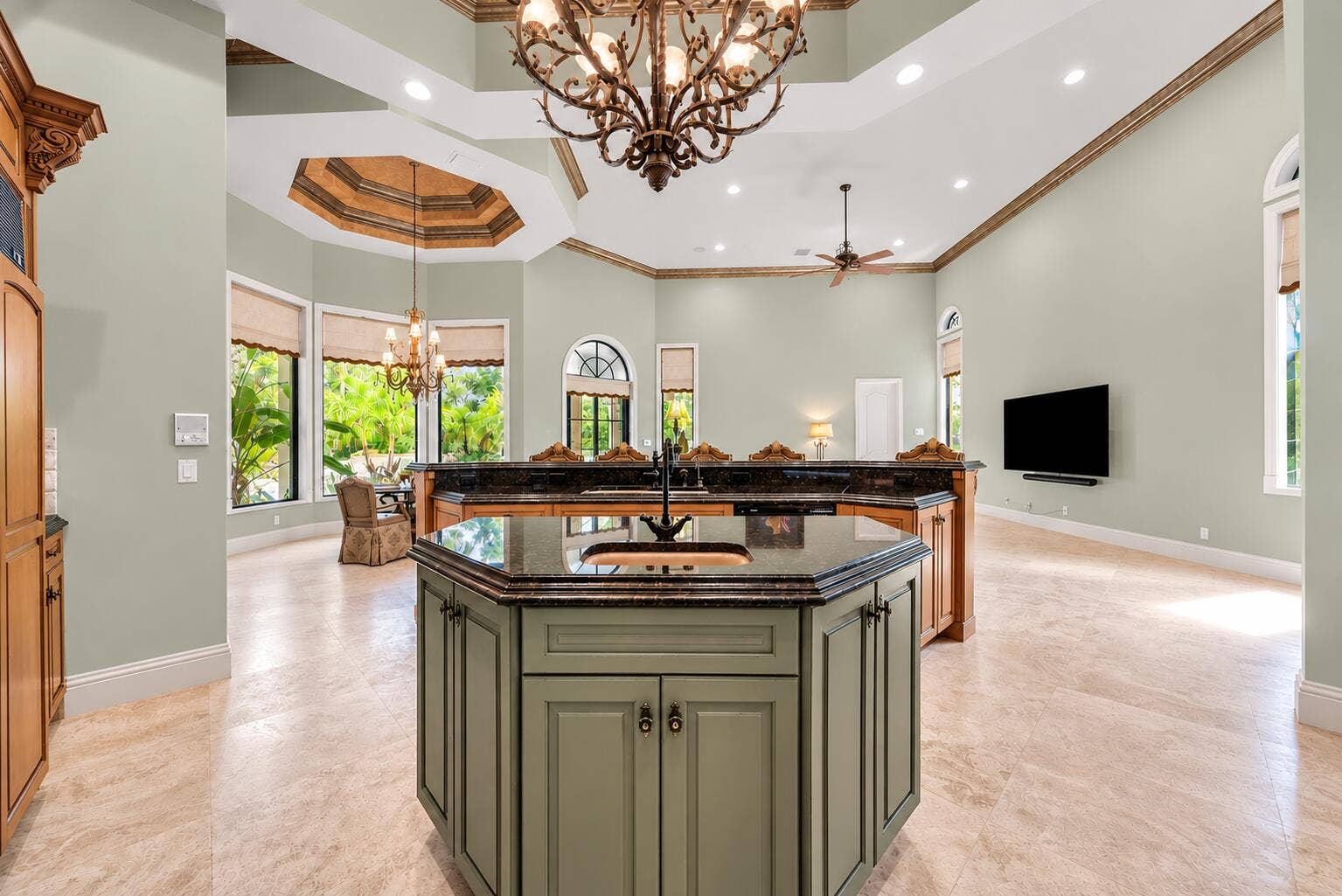 7730 Woodsmuir Drive, West Palm Beach, FL 33412 2nd Custom Woodwork working Island