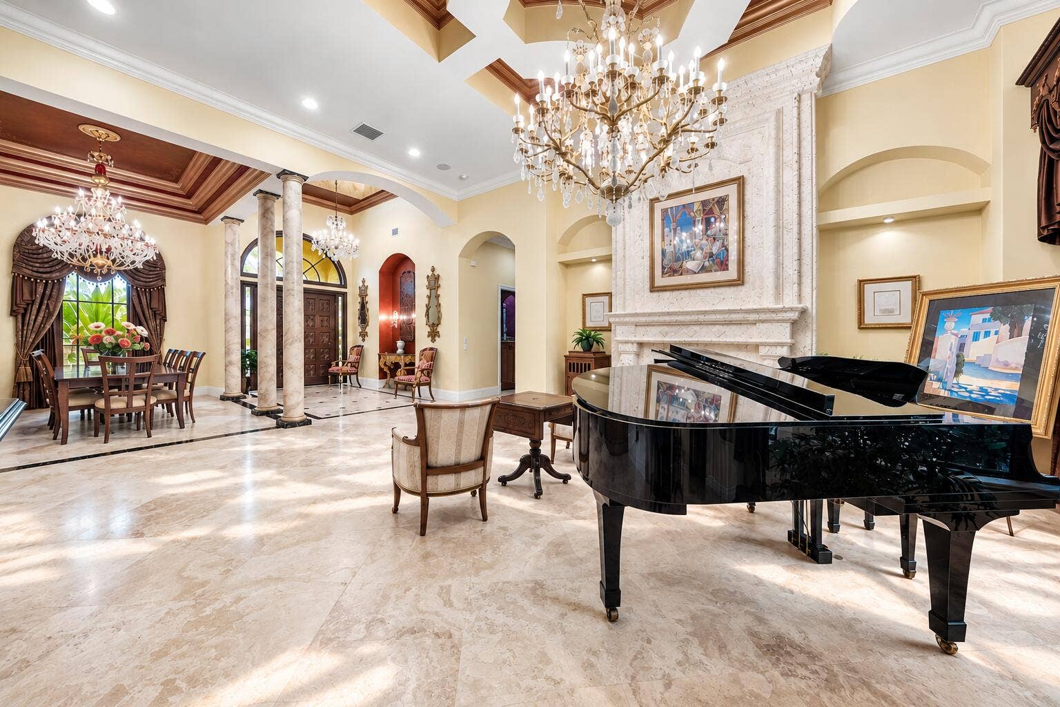 7730 Woodsmuir Drive, West Palm Beach, FL 33412 Stunning Large Living Room