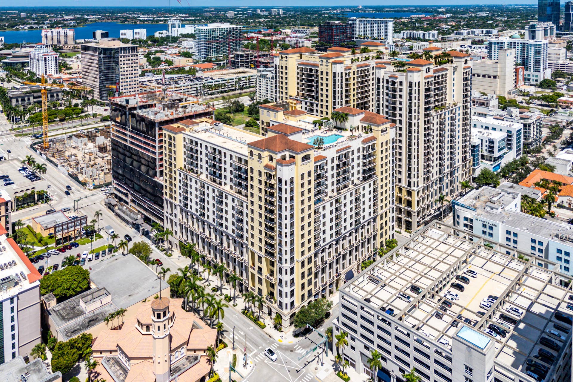 801 S OLIVE Avenue, #1027, West Palm Beach, FL 33401 Aerial view