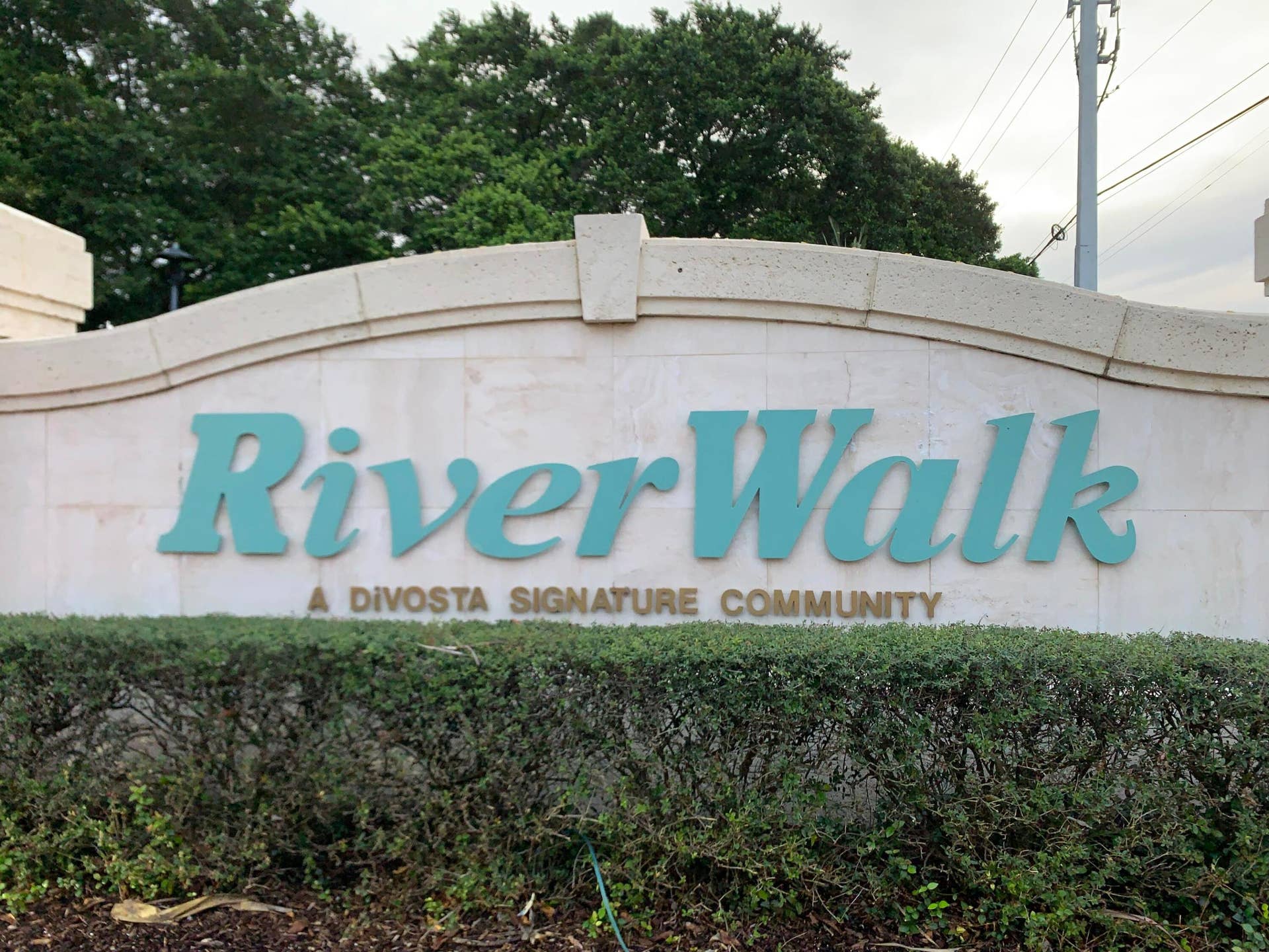 7303 Deer Point Lane, West Palm Beach, FL 33411 RiverWalk front entrance sign