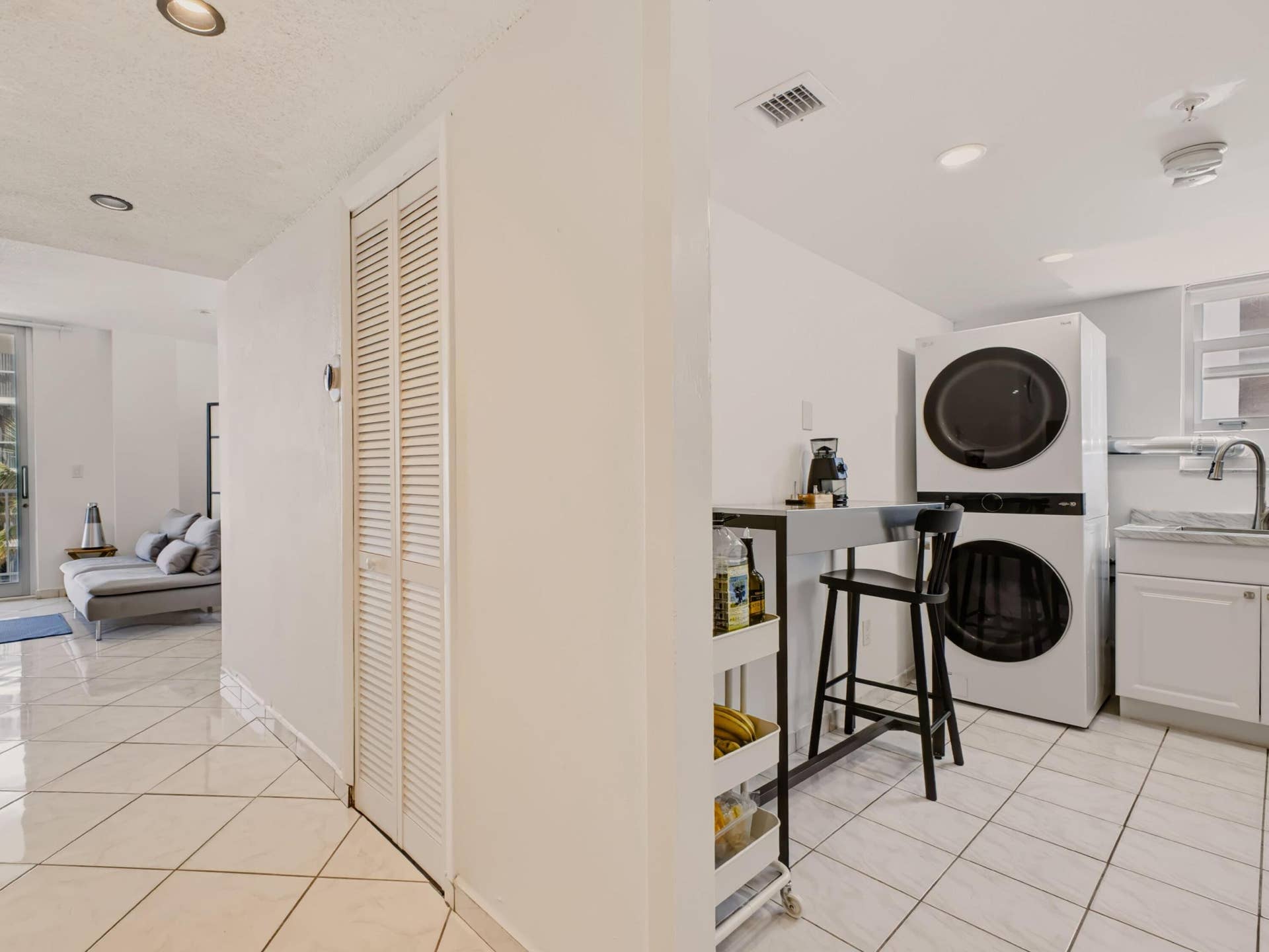 Foyer to Kitchen Living