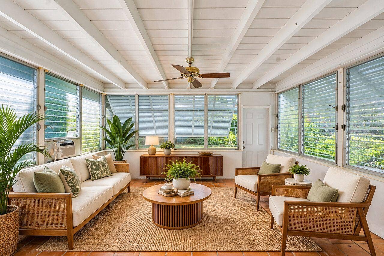 Virtually Staged Florida Room