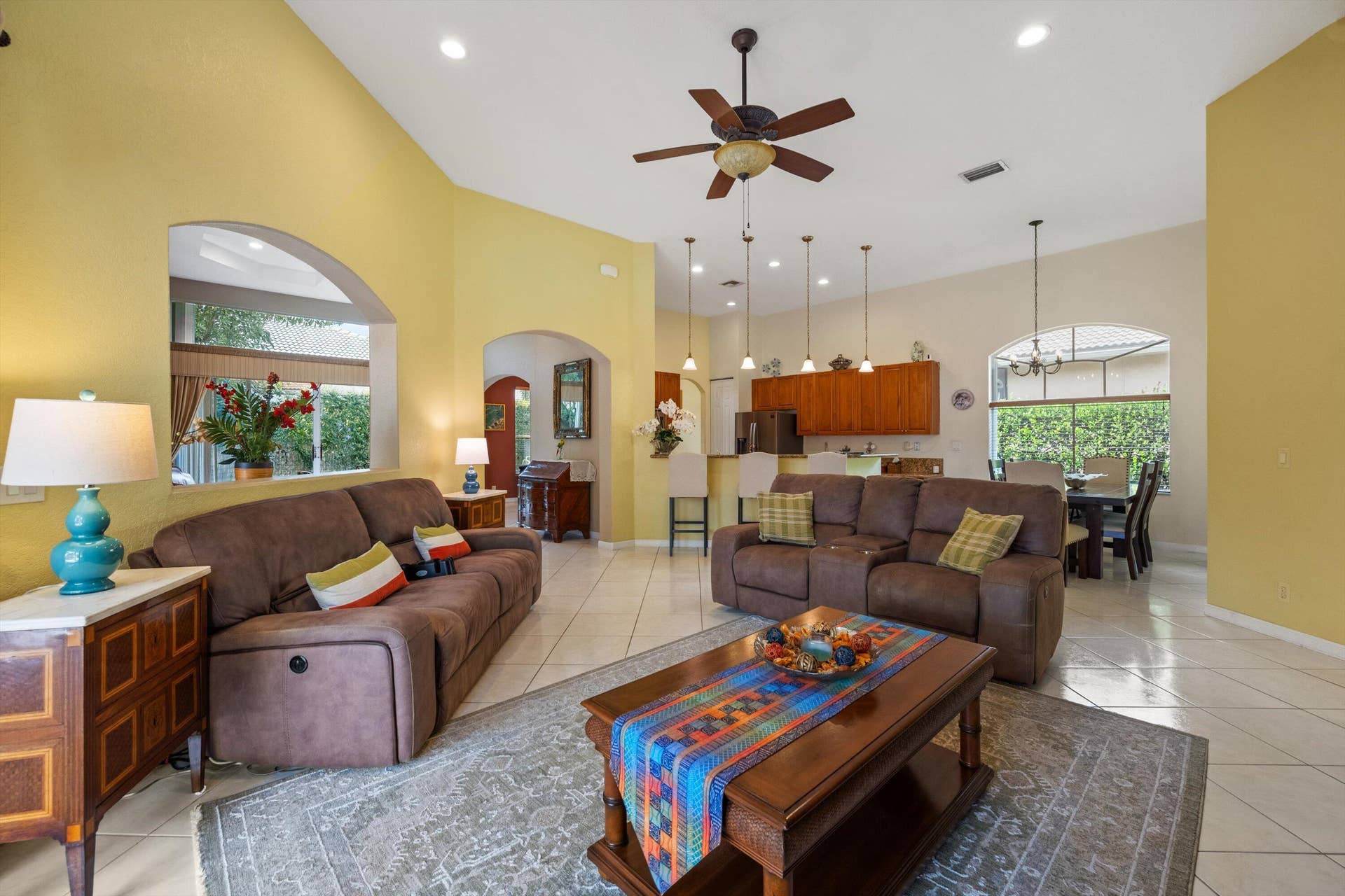 Family Room Into Kitchen