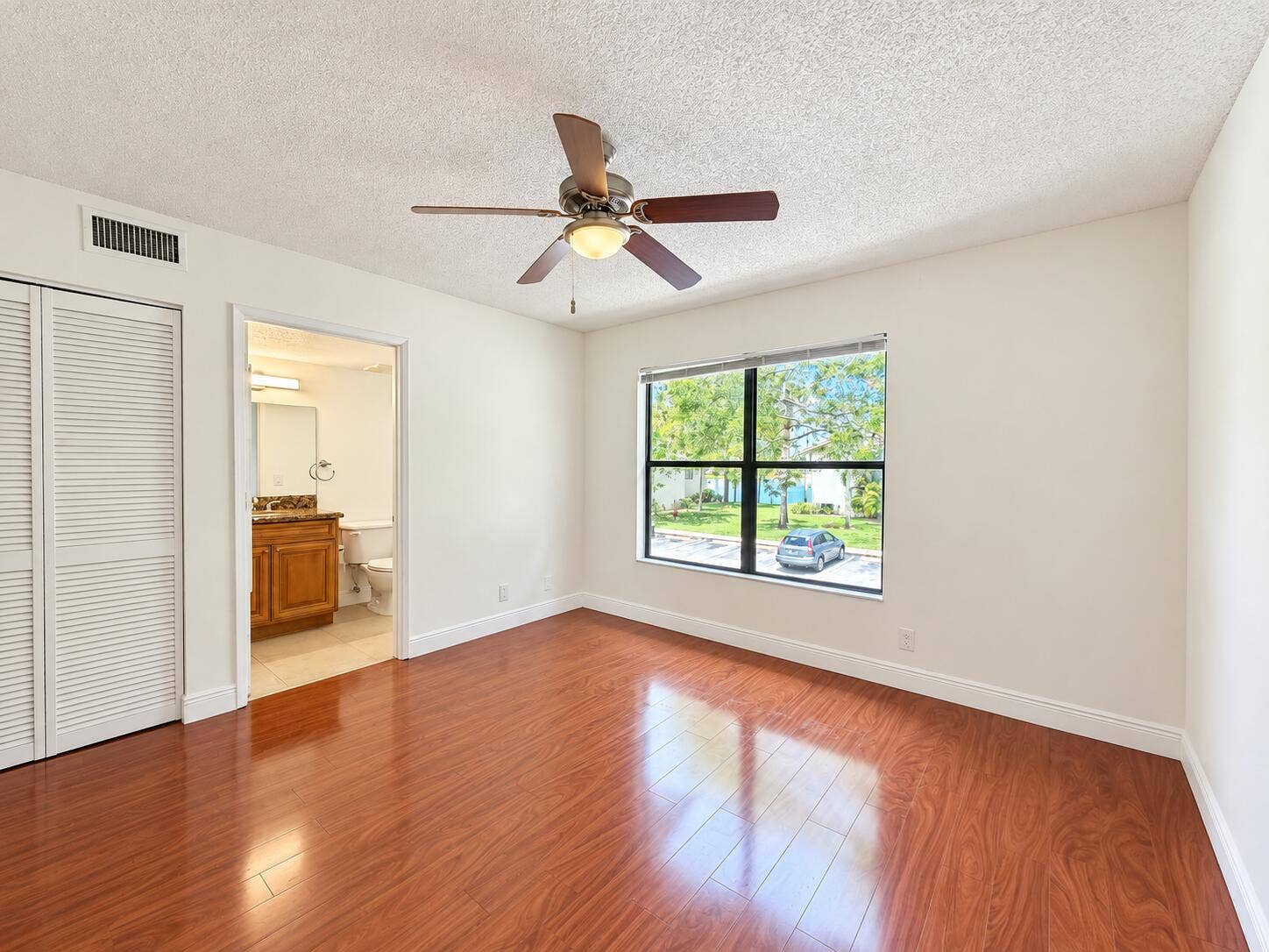 Bright Empty Bedroom with Ensuite and Ga