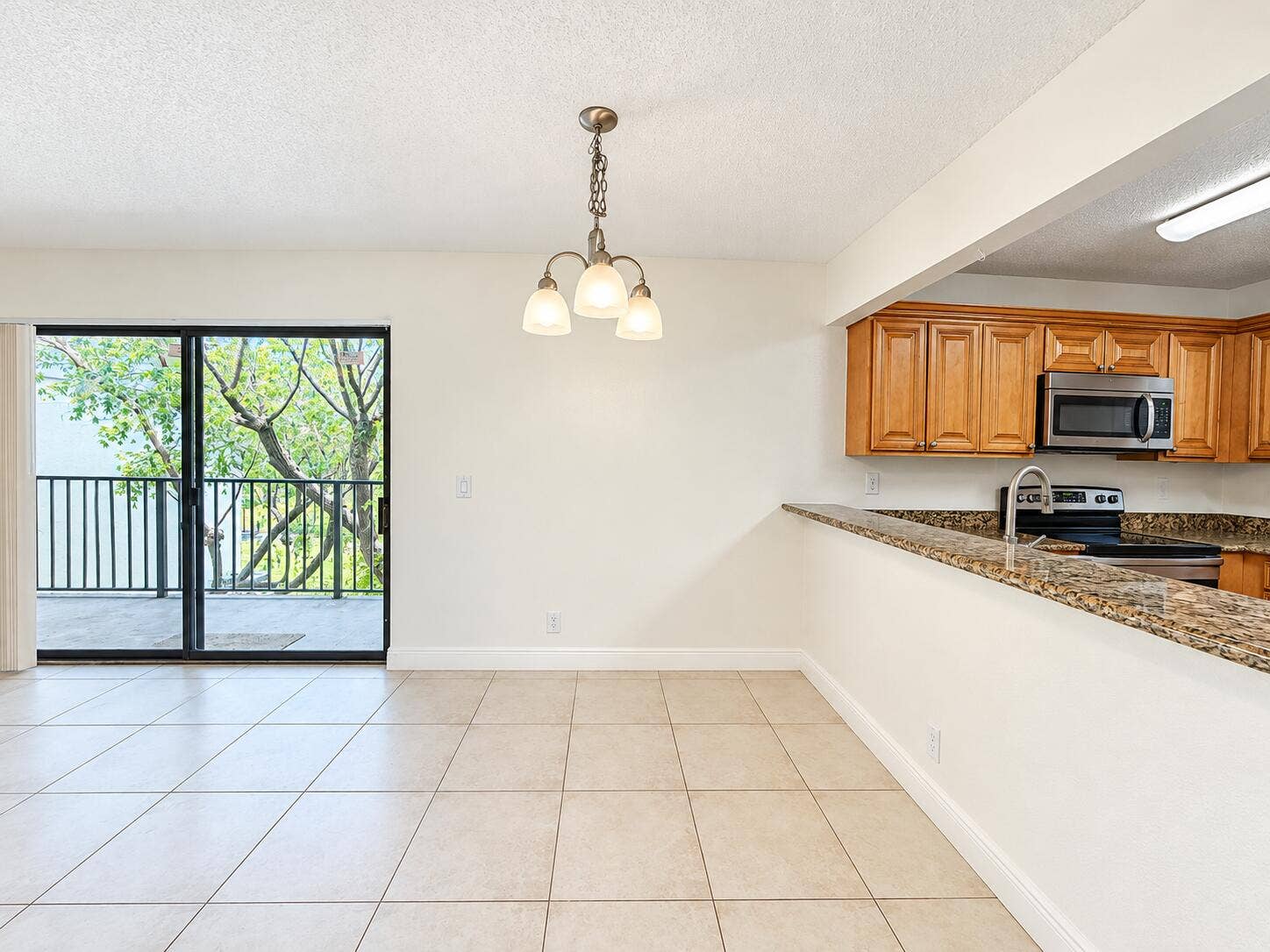 Bright Open Dining Area with Kitchen Vie