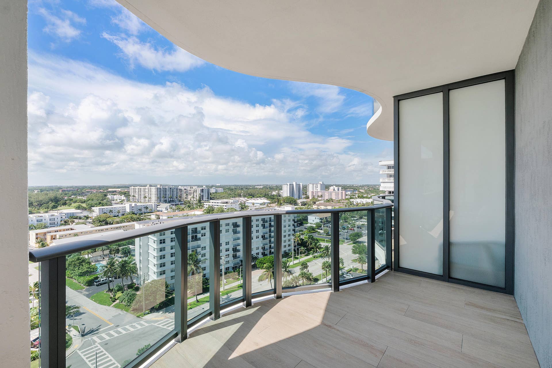 900 N OCEAN Boulevard, #1204, Pompano Beach, FL 33062 Step onto your expansive private balcony with your breathtaking panoramic views of Pompano's cityscape.