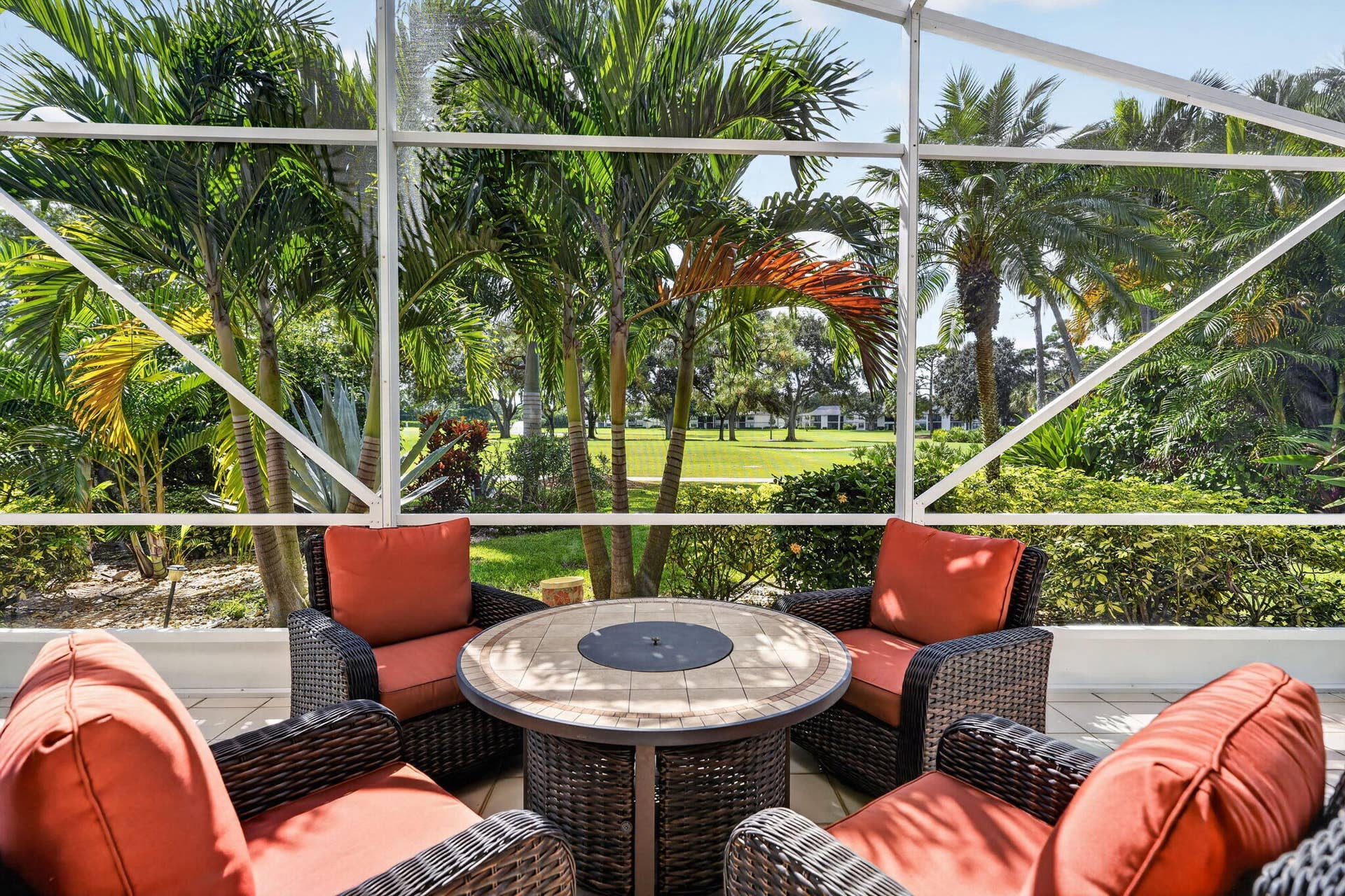 12850 Oak Knoll Drive, Palm Beach Gardens, FL 33418 Back porch
