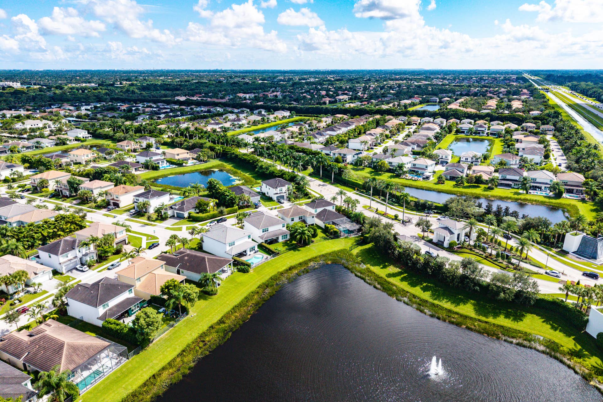 15263 Cherry Creek Lane, Delray Beach, FL 33446 Aerial View - Home and Neighborhood