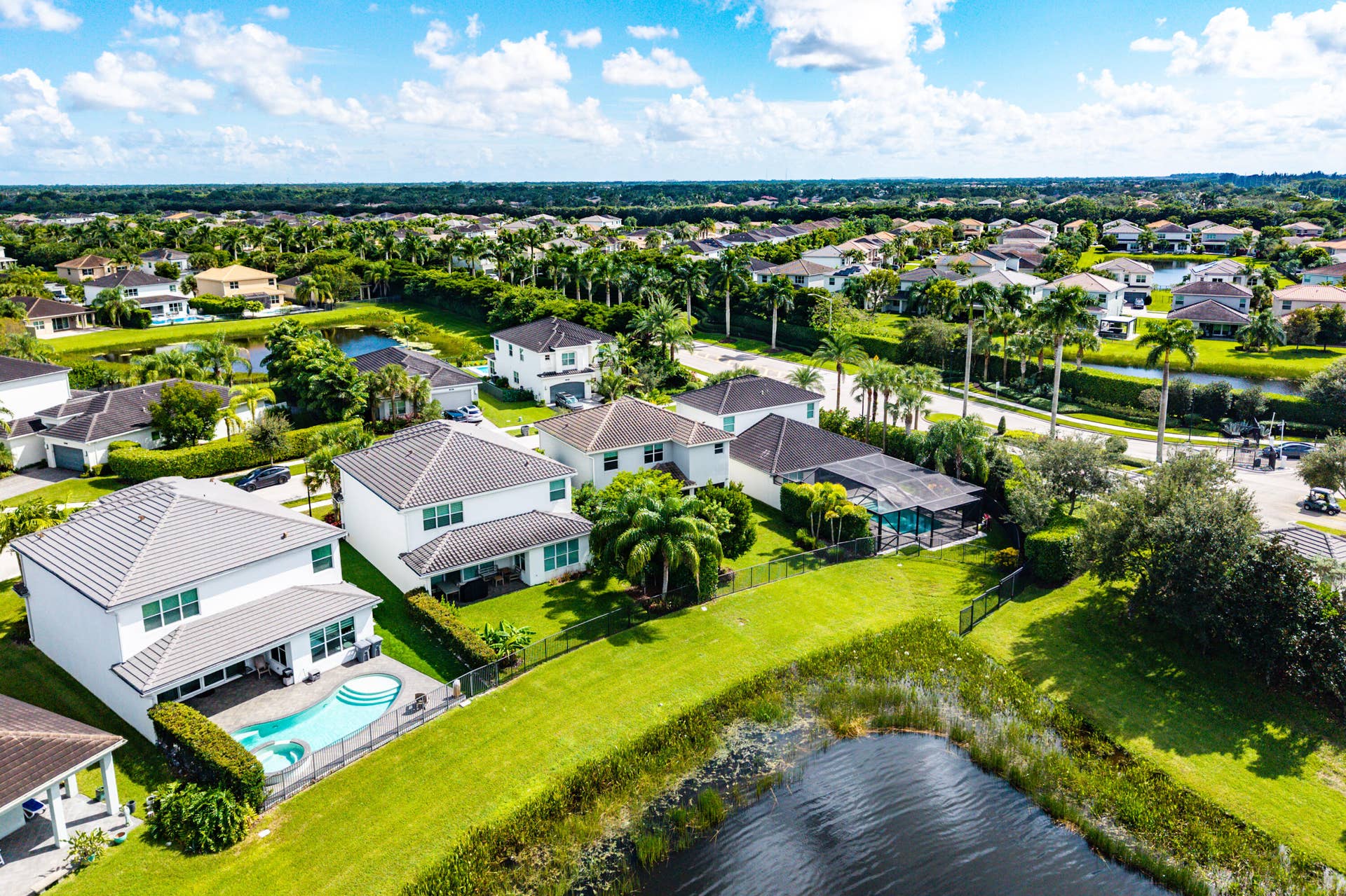 15263 Cherry Creek Lane, Delray Beach, FL 33446 Rear Exterior - Waterfront View