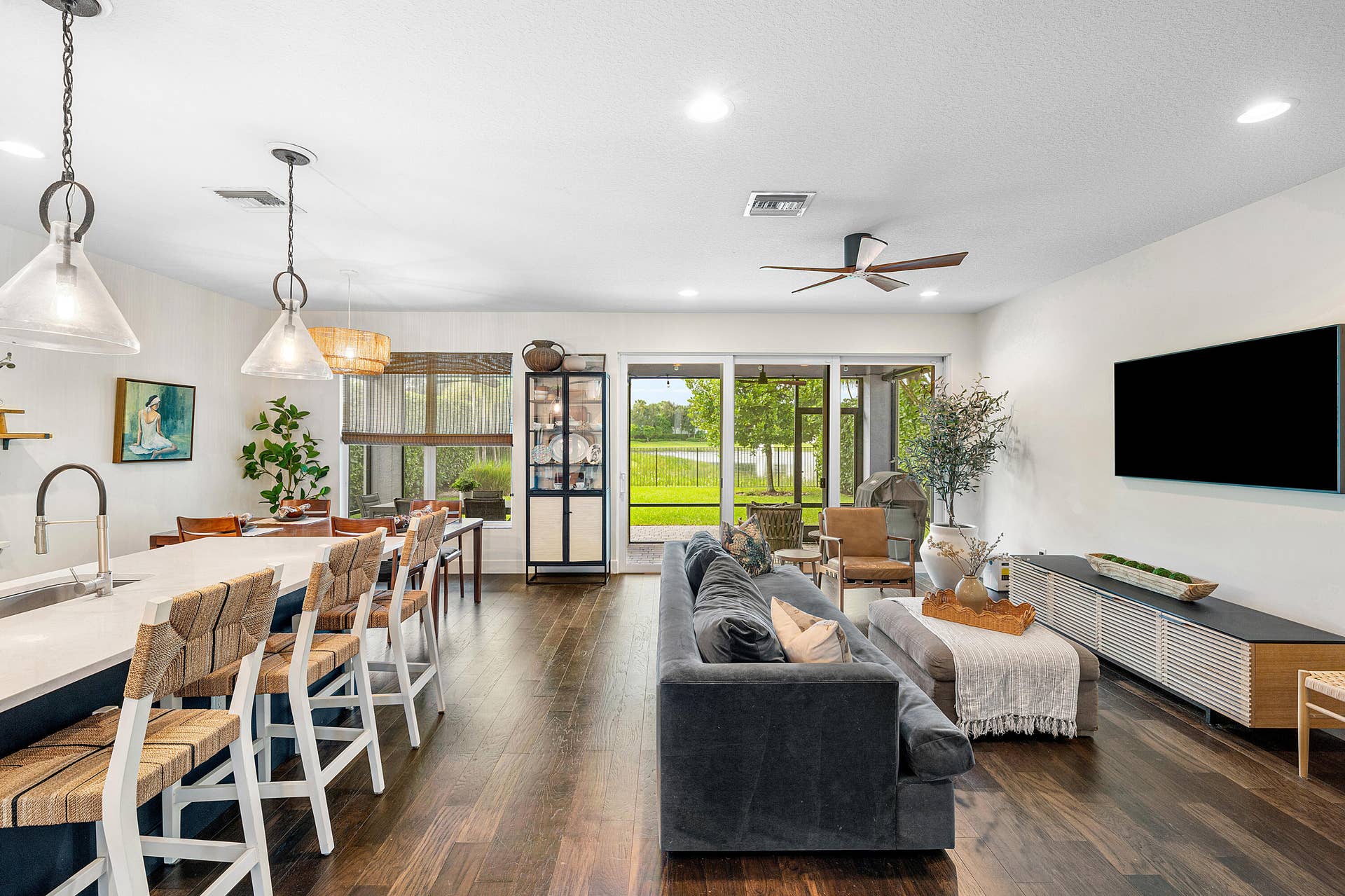 15263 Cherry Creek Lane, Delray Beach, FL 33446 Open Concept Living and Dining Area