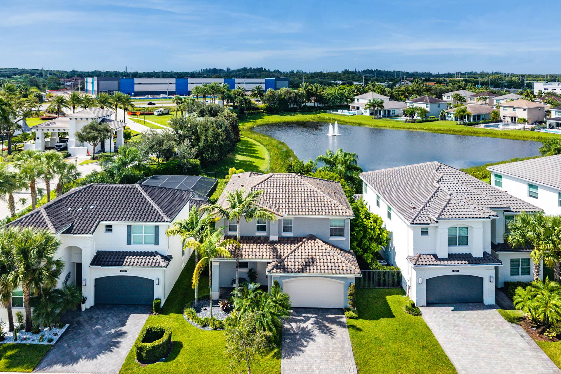 15263 Cherry Creek Lane, Delray Beach, FL 33446 Front Exterior - Aerial View