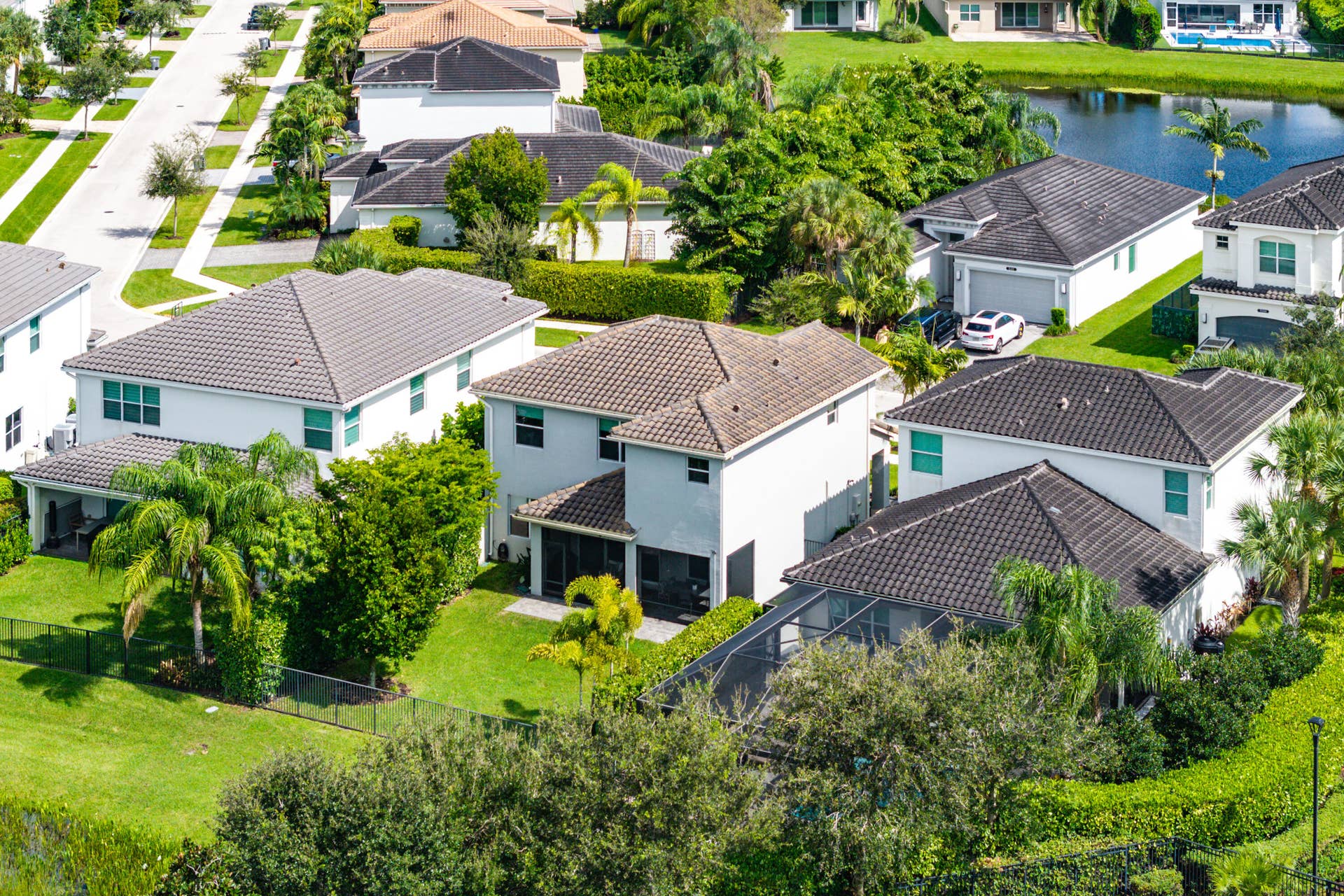 15263 Cherry Creek Lane, Delray Beach, FL 33446 Rear Exterior - Aerial View