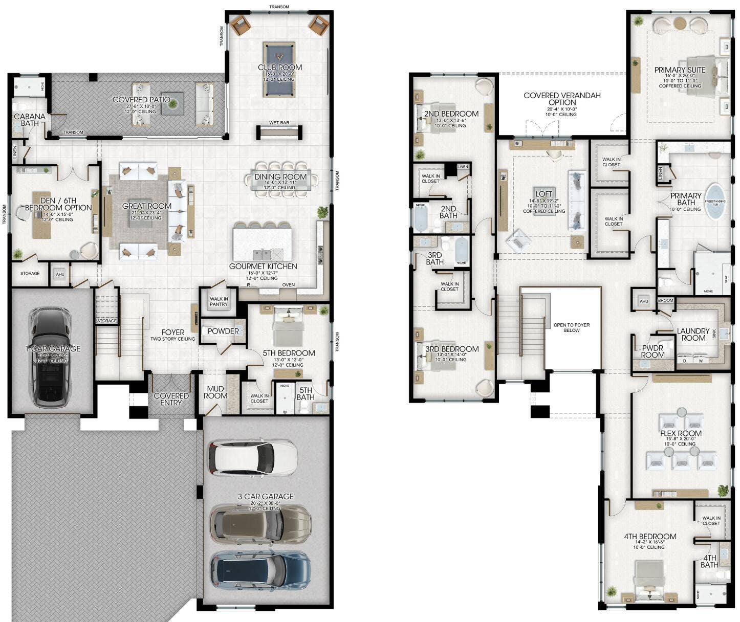 13522 Nesting Pines Way, Palm Beach Gardens, FL 33412 Solaris Floor Plan