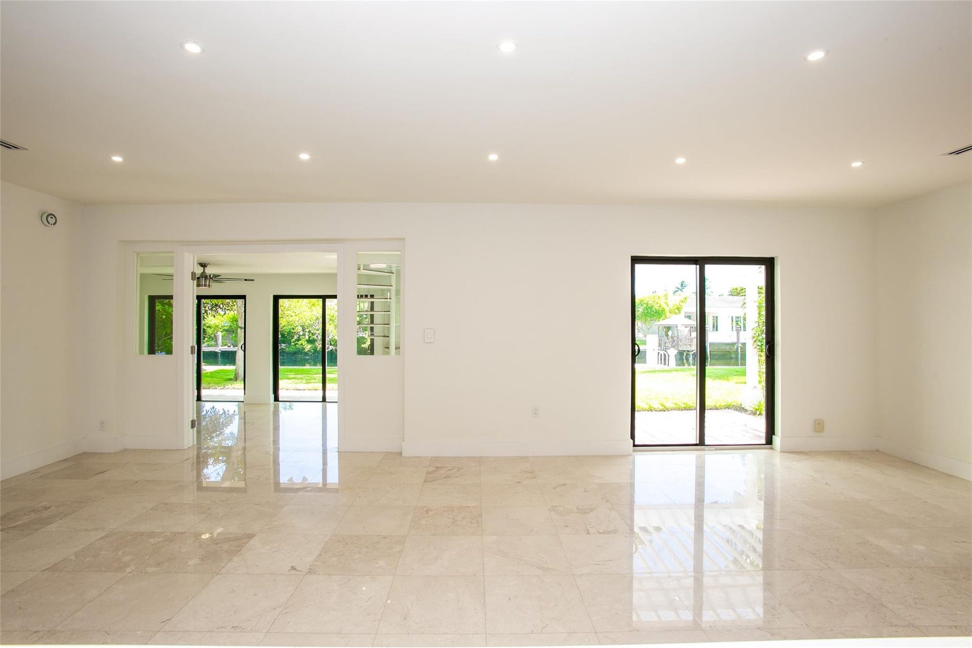 1806 NE 22ND Terrace, Fort Lauderdale, Fort Lauderdale, FL 33305 Living area with waterviews form every opening