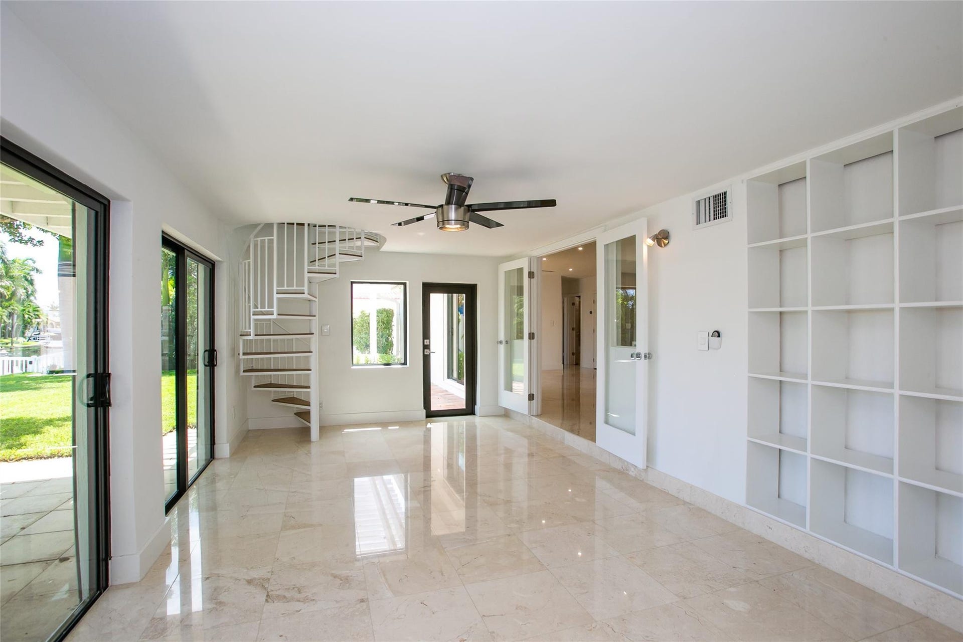1806 NE 22ND Terrace, Fort Lauderdale, Fort Lauderdale, FL 33305 Florida room with spiral stair case