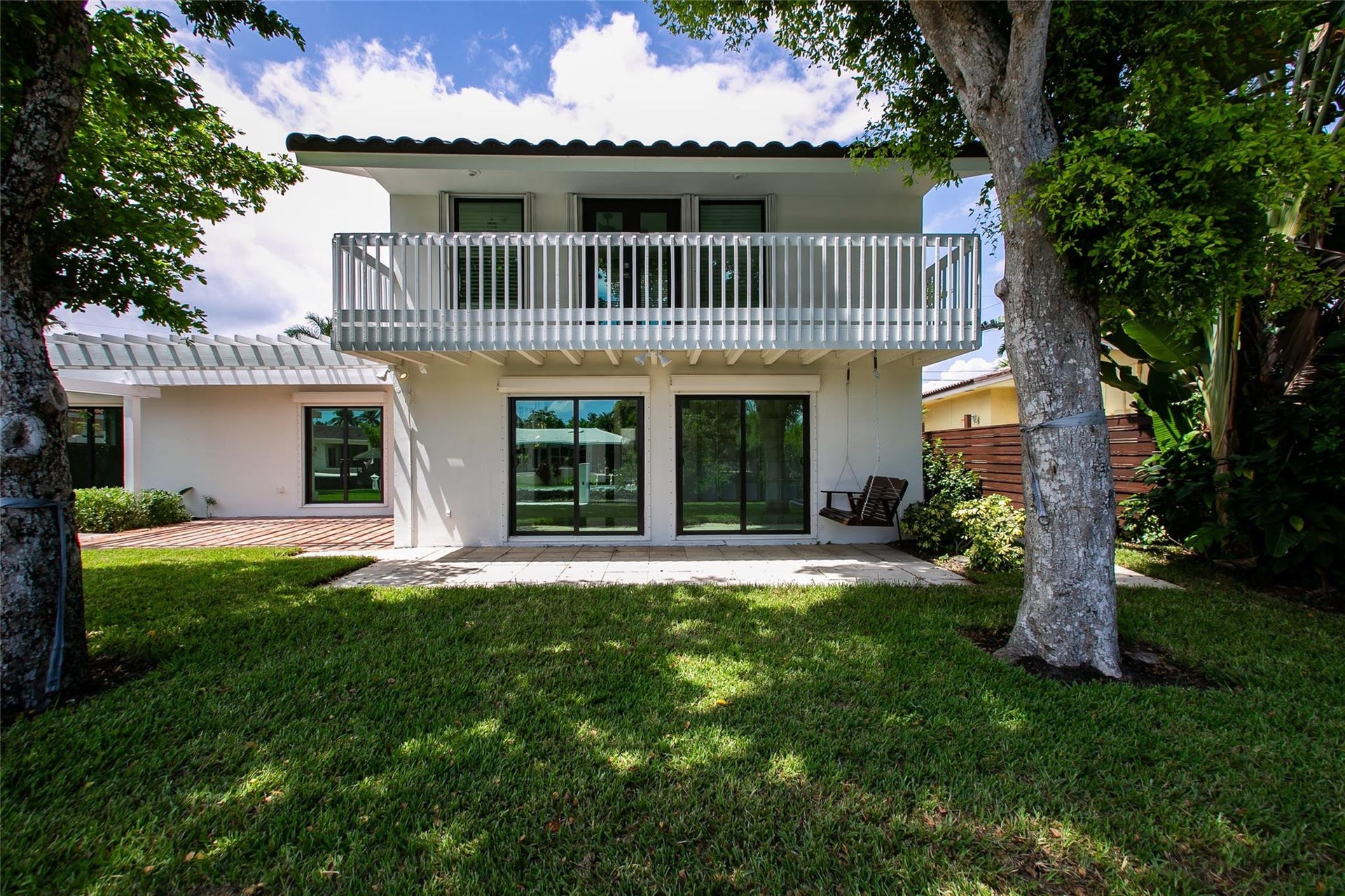 1806 NE 22ND Terrace, Fort Lauderdale, Fort Lauderdale, FL 33305 Back Patio and 2nd floor balcony facing Florida Room
