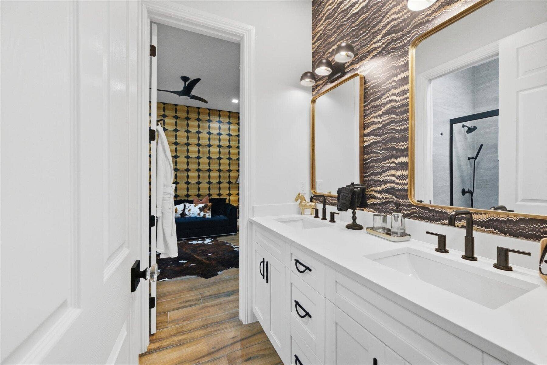 Jack and Jill bathroom between bedroom 3 and bedroom 4