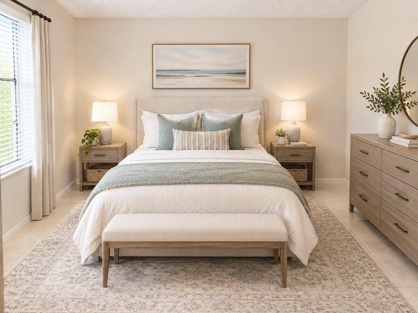 staged guest bedroom