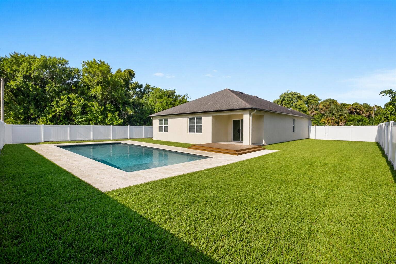 4589 SW Uleta Street, Port St Lucie, FL 34953 No Pool presently. Image shows what could be done by next owner.