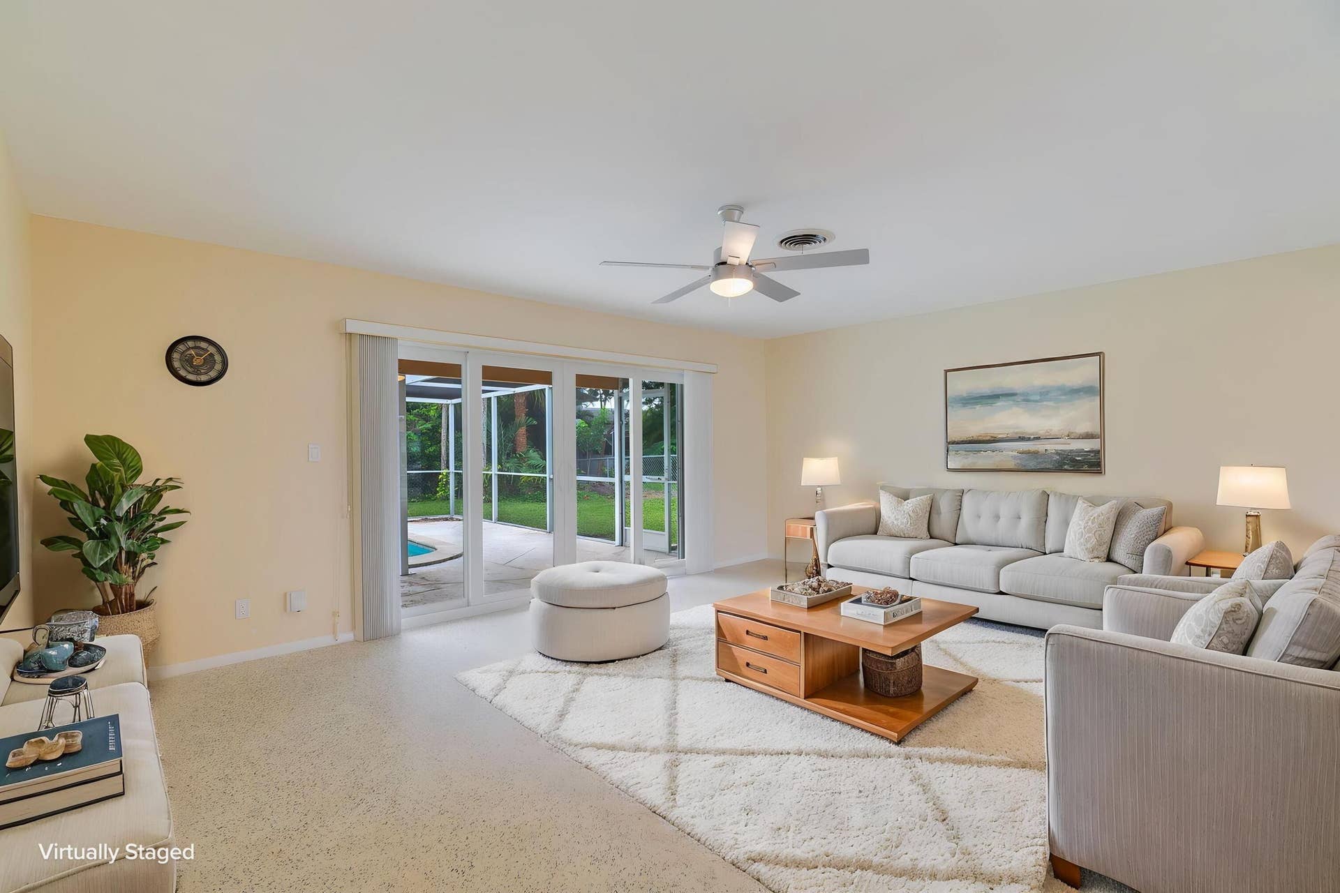 Living Room - virtually staged