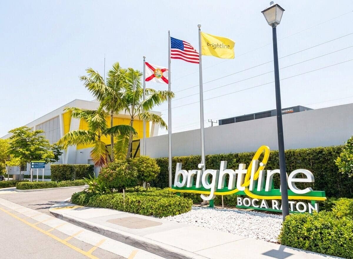 Short drive to Brightline Train Station