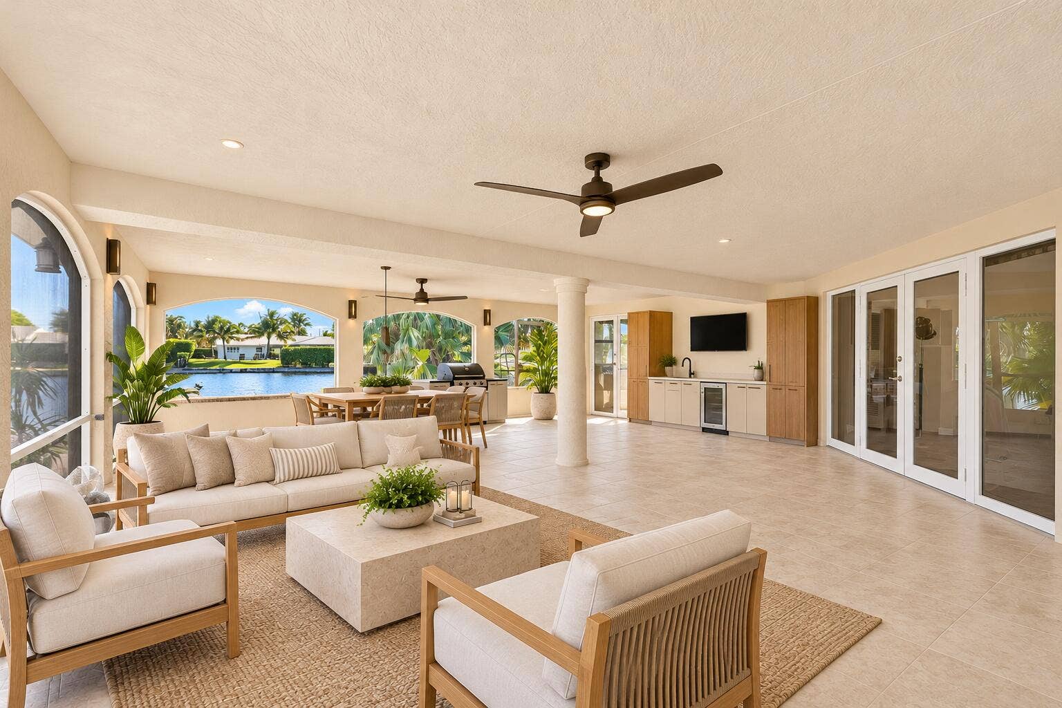 7438 Pine Tree Lane, West Palm Beach, FL 33406 RENDERING Covered Patio
