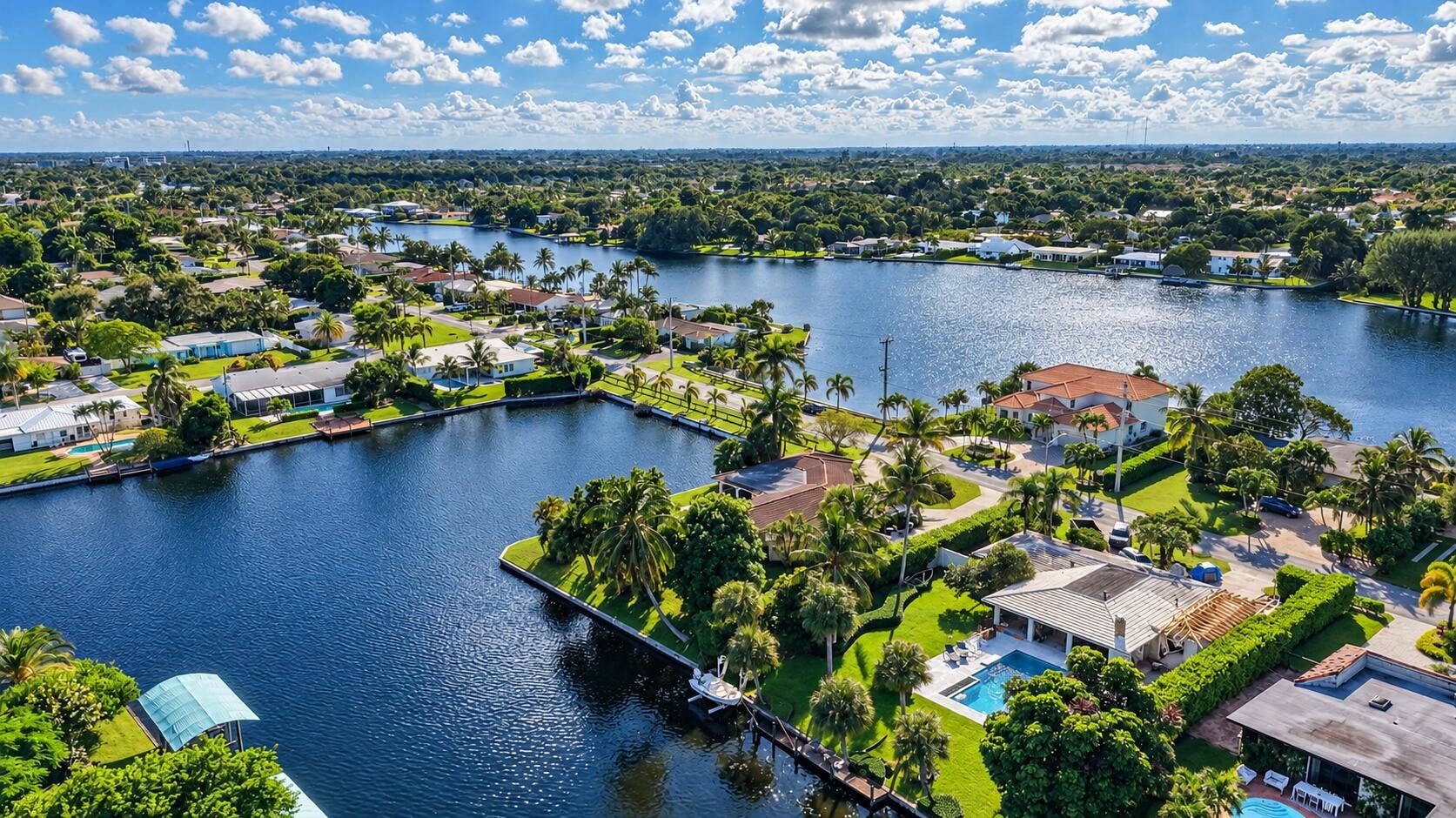 7438 Pine Tree Lane, West Palm Beach, FL 33406 Aerial