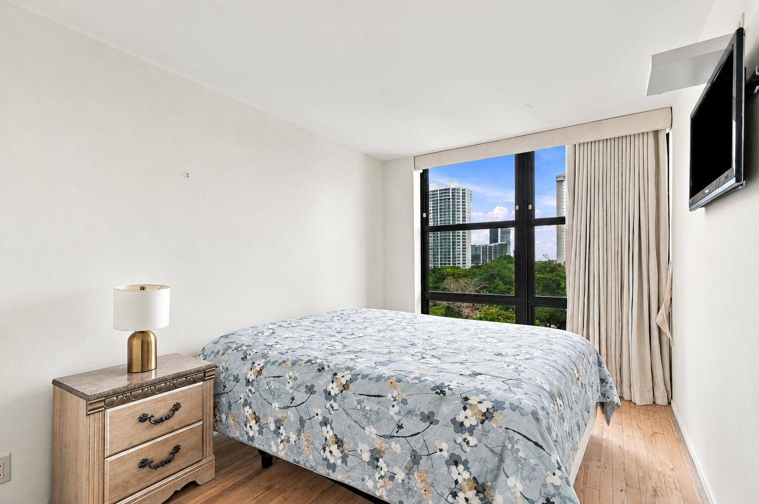 18181 NE 31ST Court, #804, Aventura, FL 33160 Tidy Floral Bedroom with City View