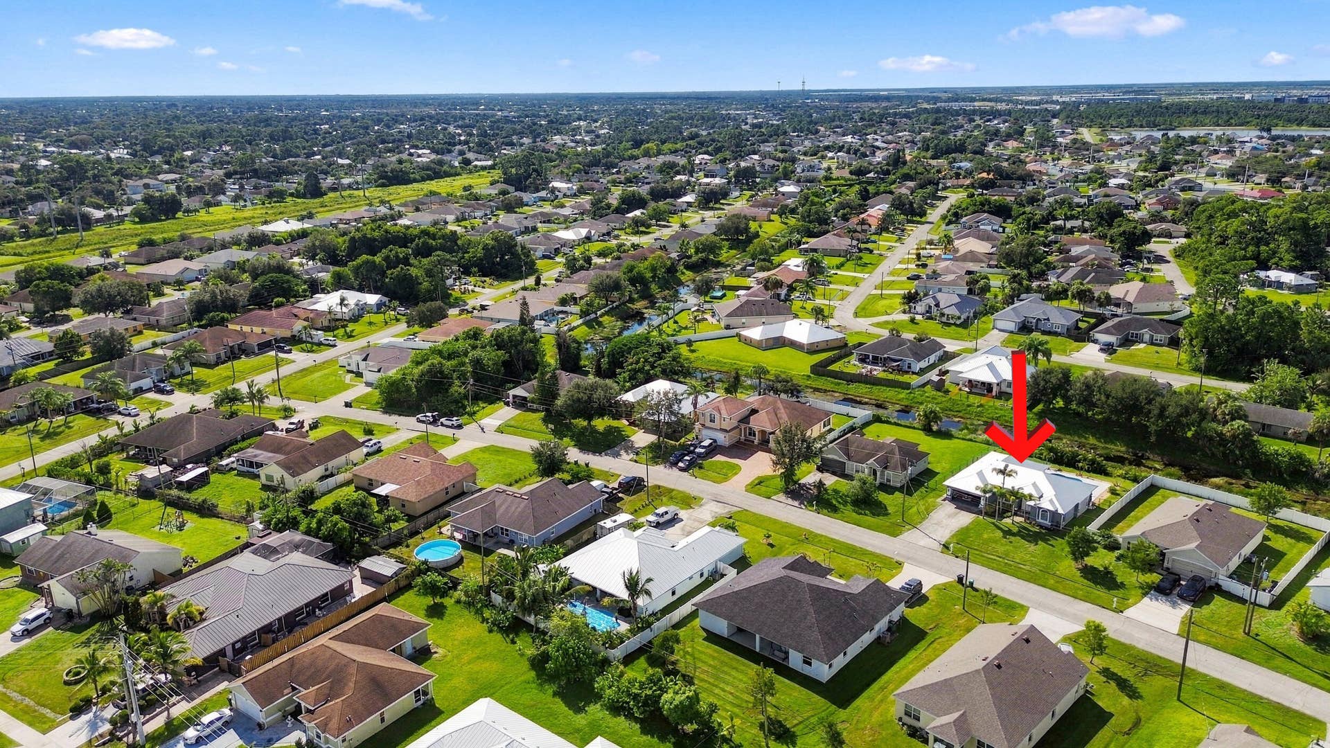 2326 SW WEBSTER Lane, Port St Lucie, FL 34953 aerial