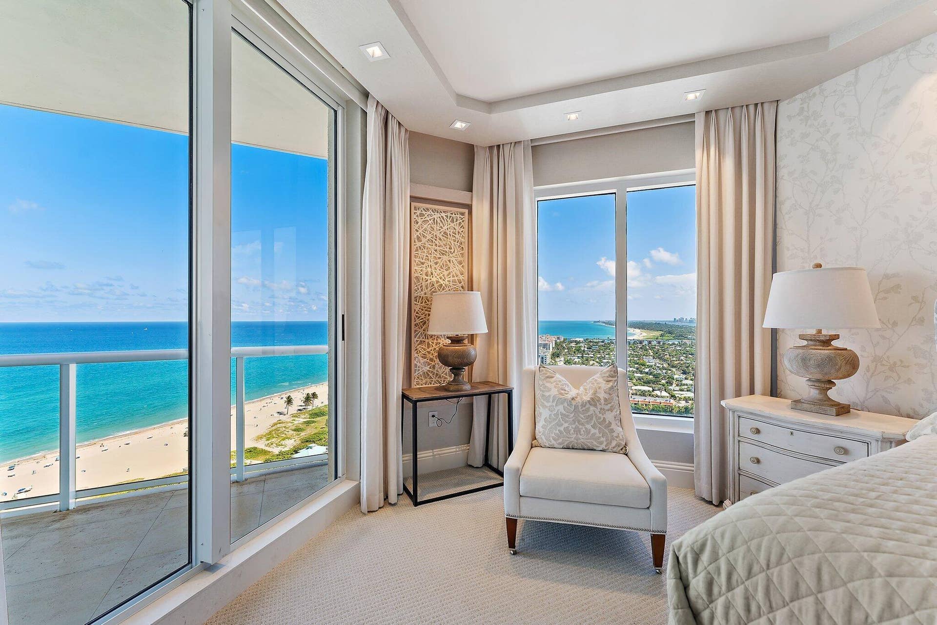 2700 N Ocean Drive, #2304b, Singer Island, FL 33404 Second Bedroom with Balcony Access