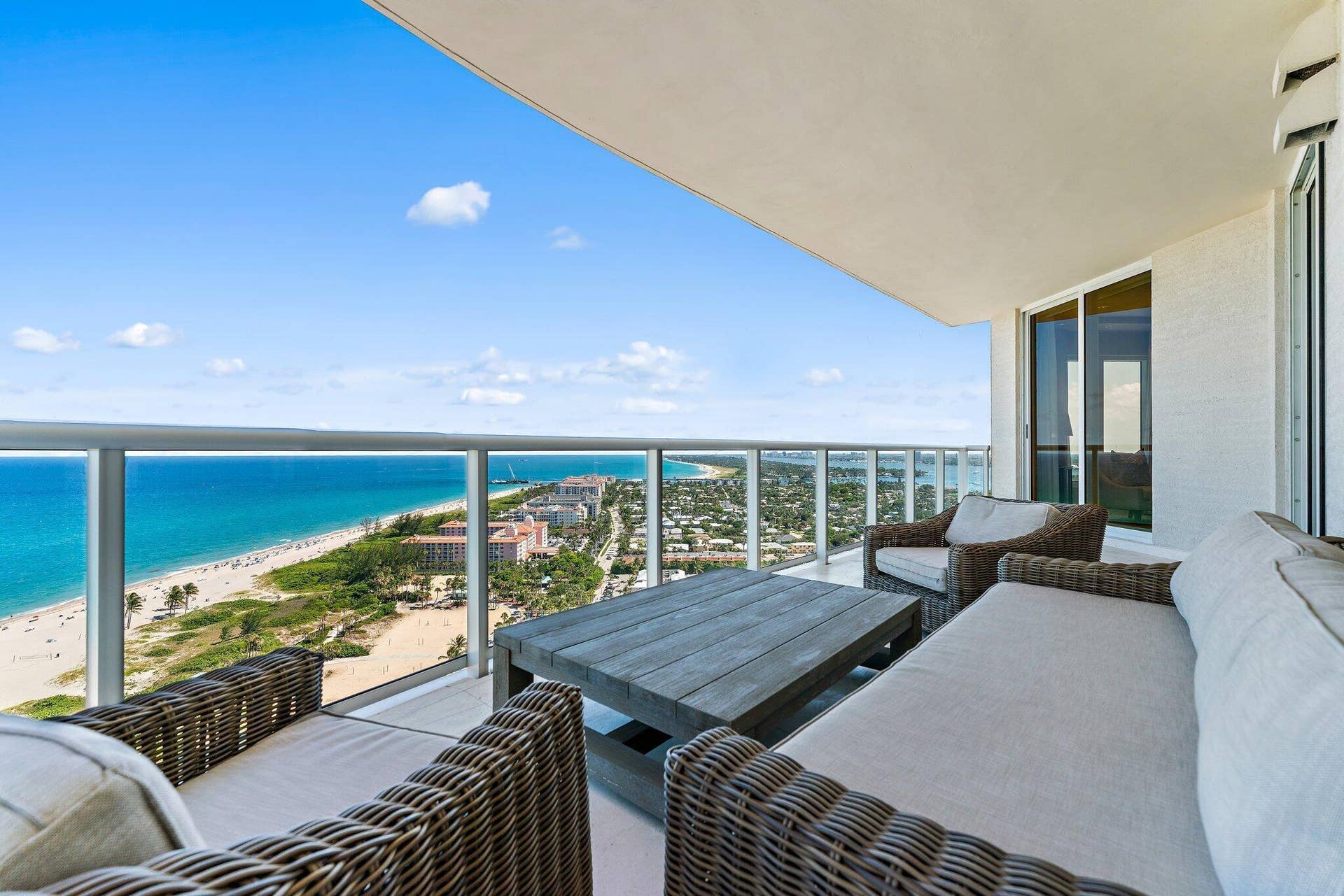 2700 N Ocean Drive, #2304b, Singer Island, FL 33404 Balcony Views