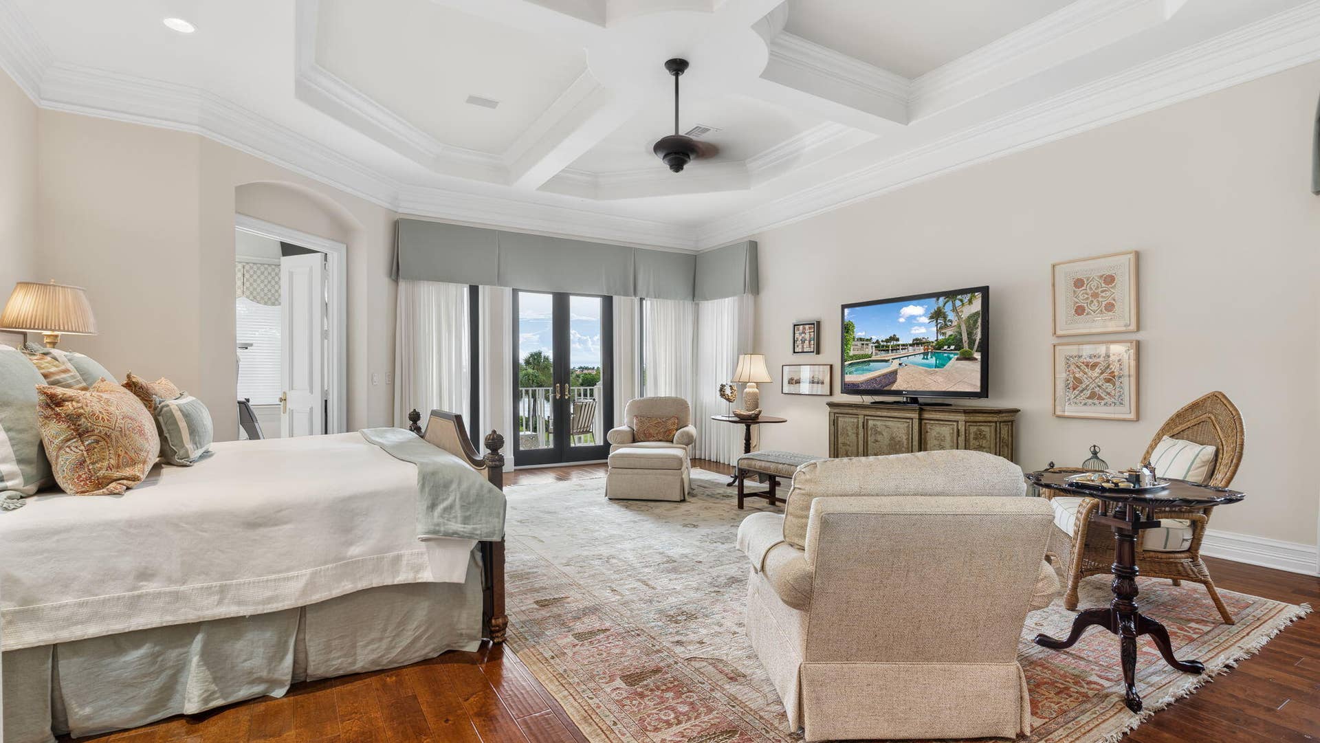 1014 Grand Court, Highland Beach, FL 33487 Primary Suite overlooks intracoastal