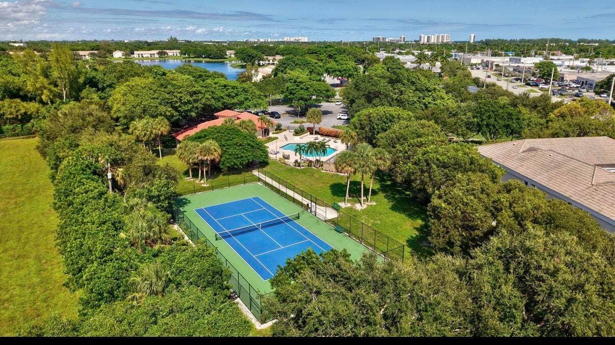 Tennis courts. Recently remodeled.