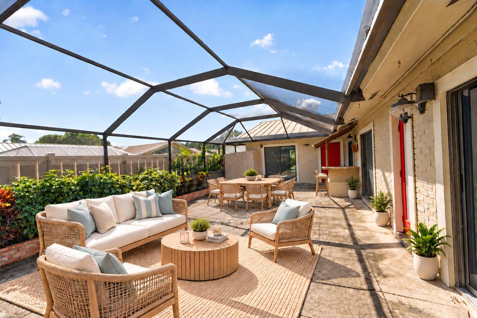 5950 Golden Eagle Circle, Palm Beach Gardens, FL 33418 Patio virtually staged