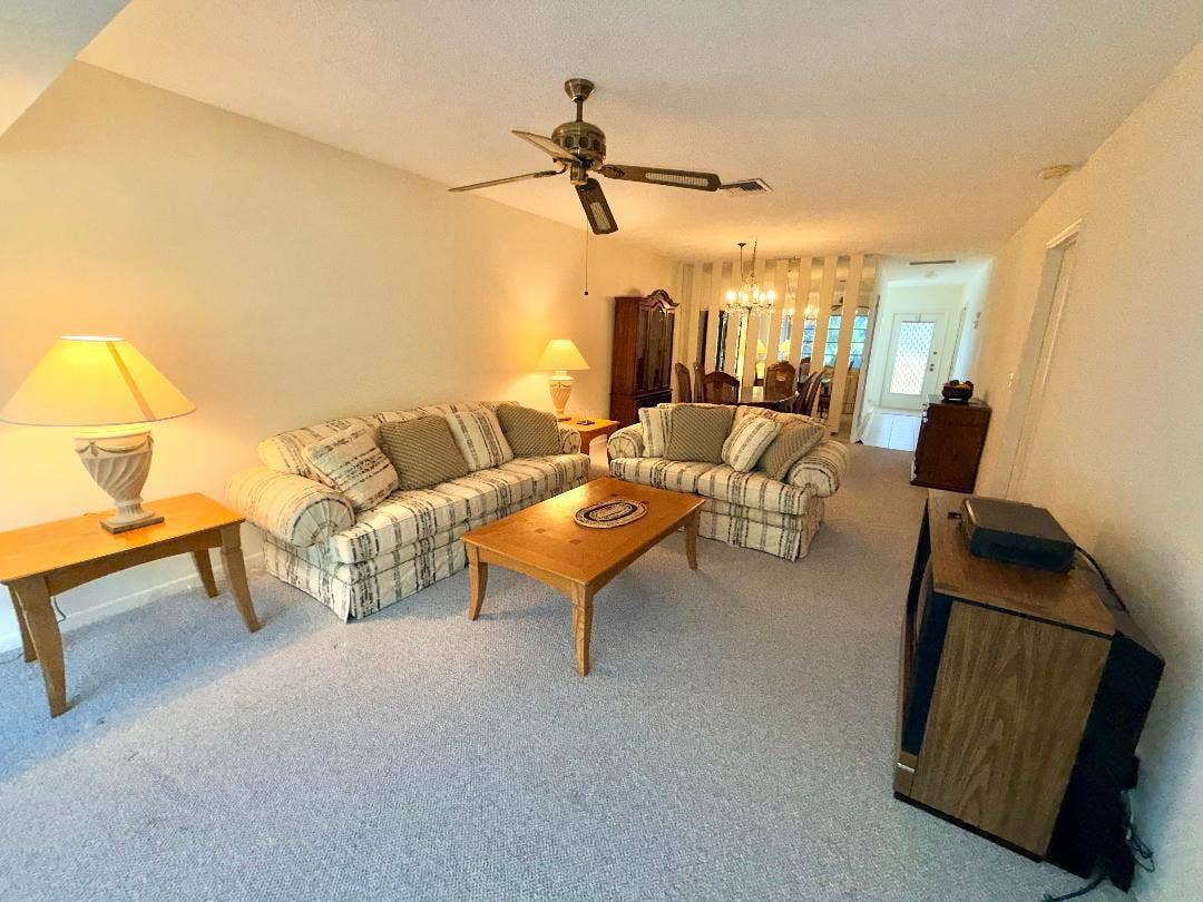 1150 Mahogany Way, #203, Delray Beach, FL 33445 Living room to dining area