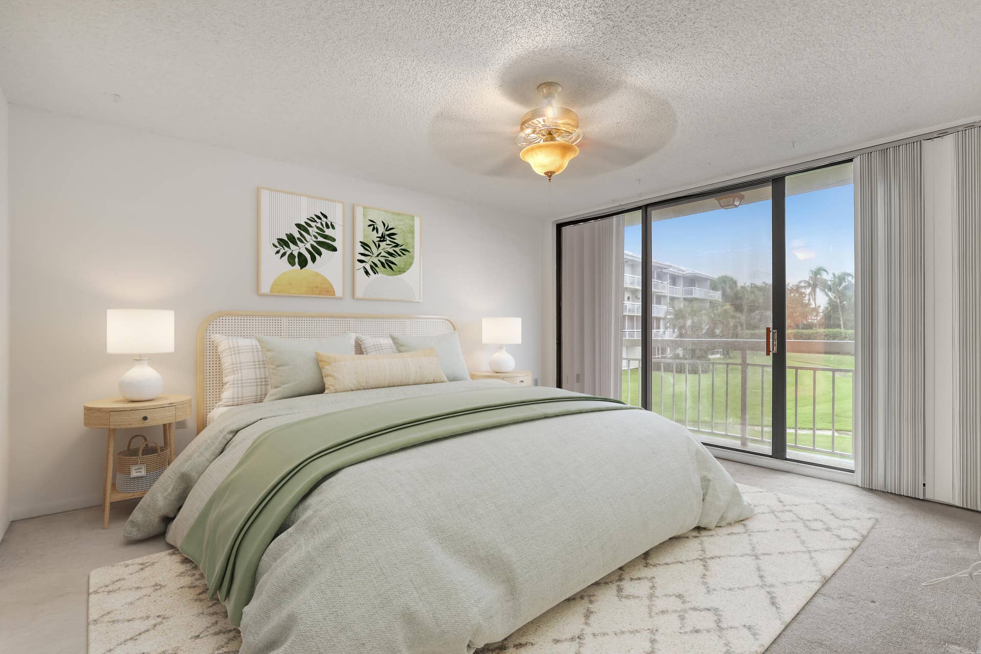 2621 VILLAGE Boulevard, #203, West Palm Beach, FL 33409 Virtually staged Primary bedroom