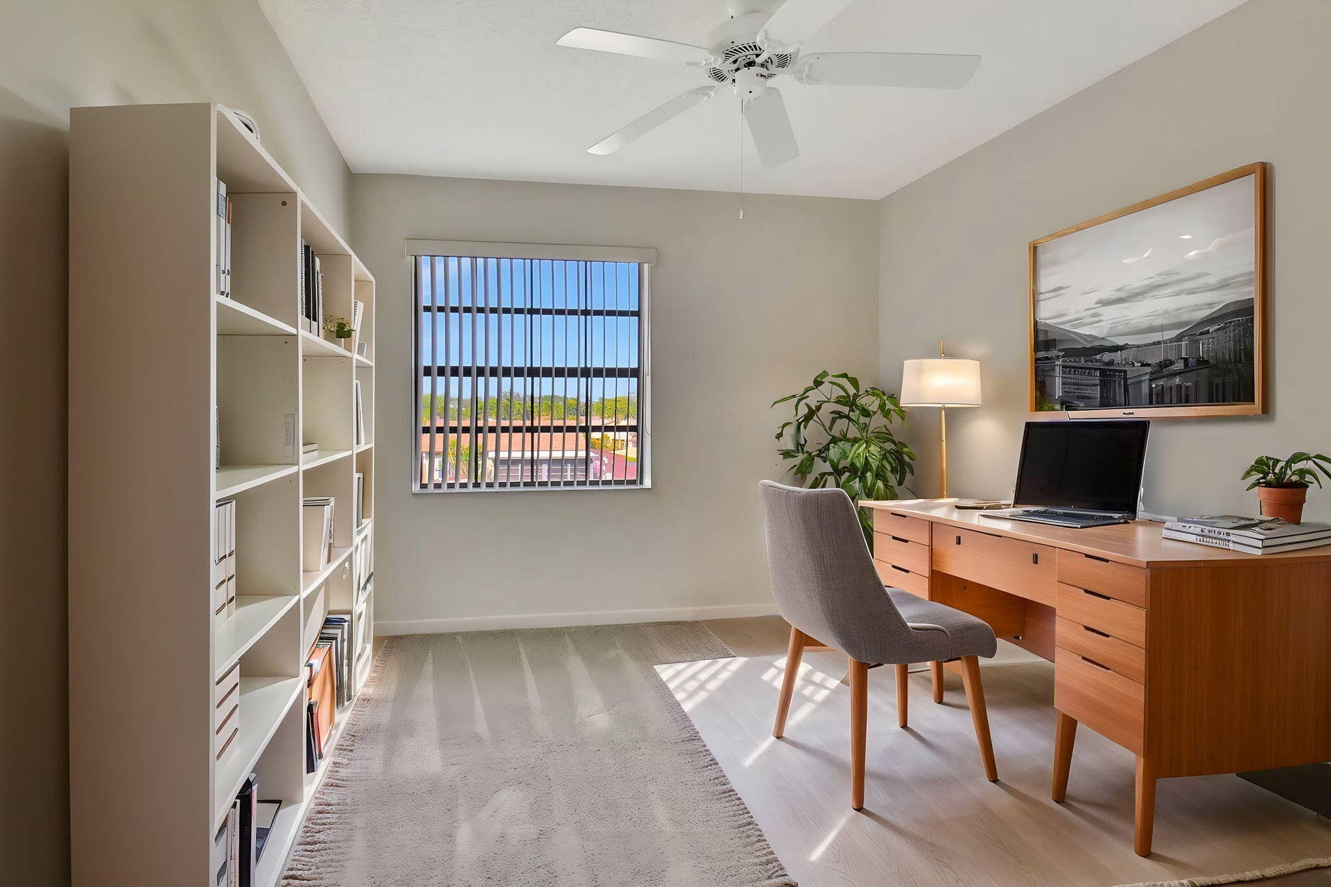 Virtually Staged Third Bedroom / Den