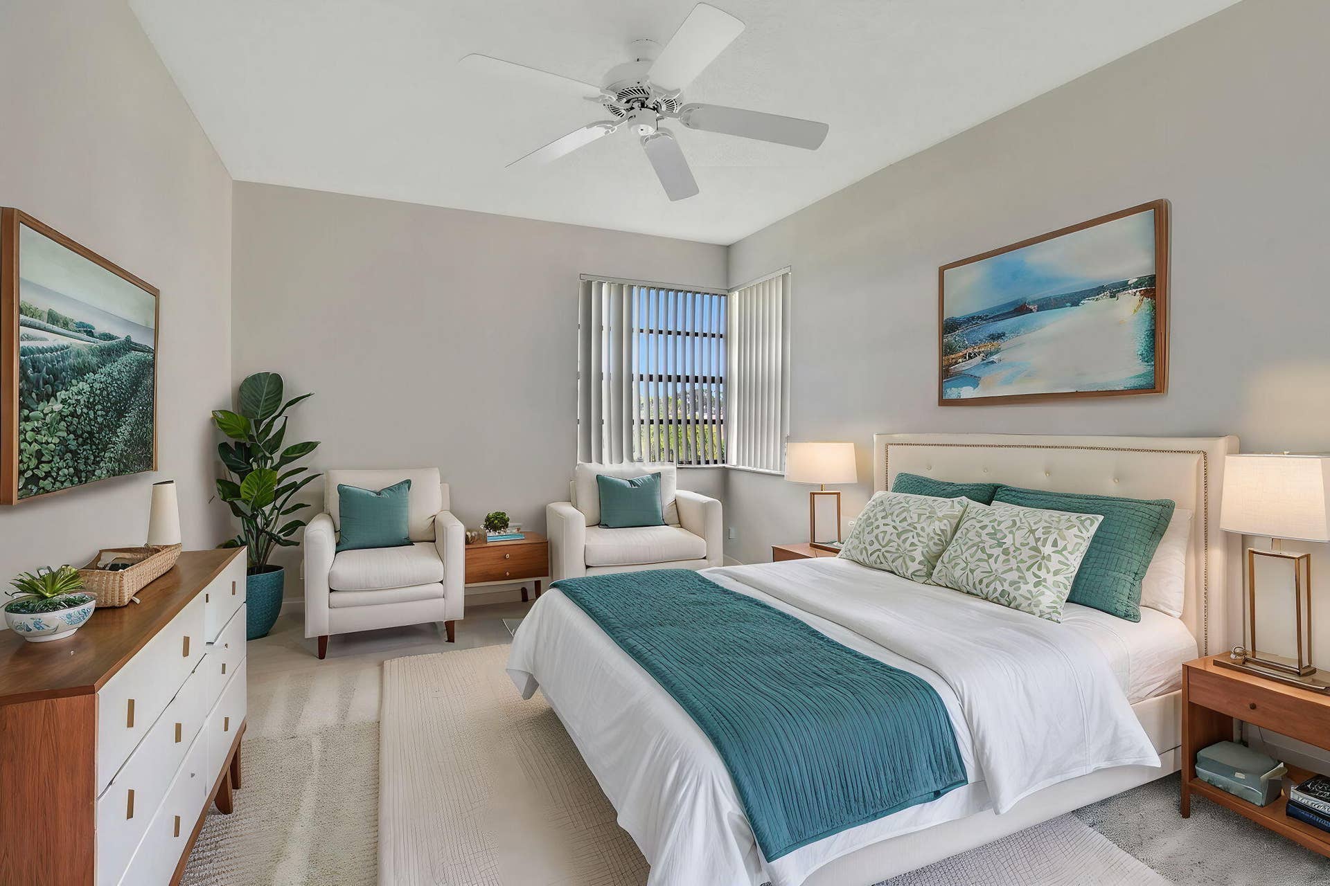 Virtually Staged Second Bedroom