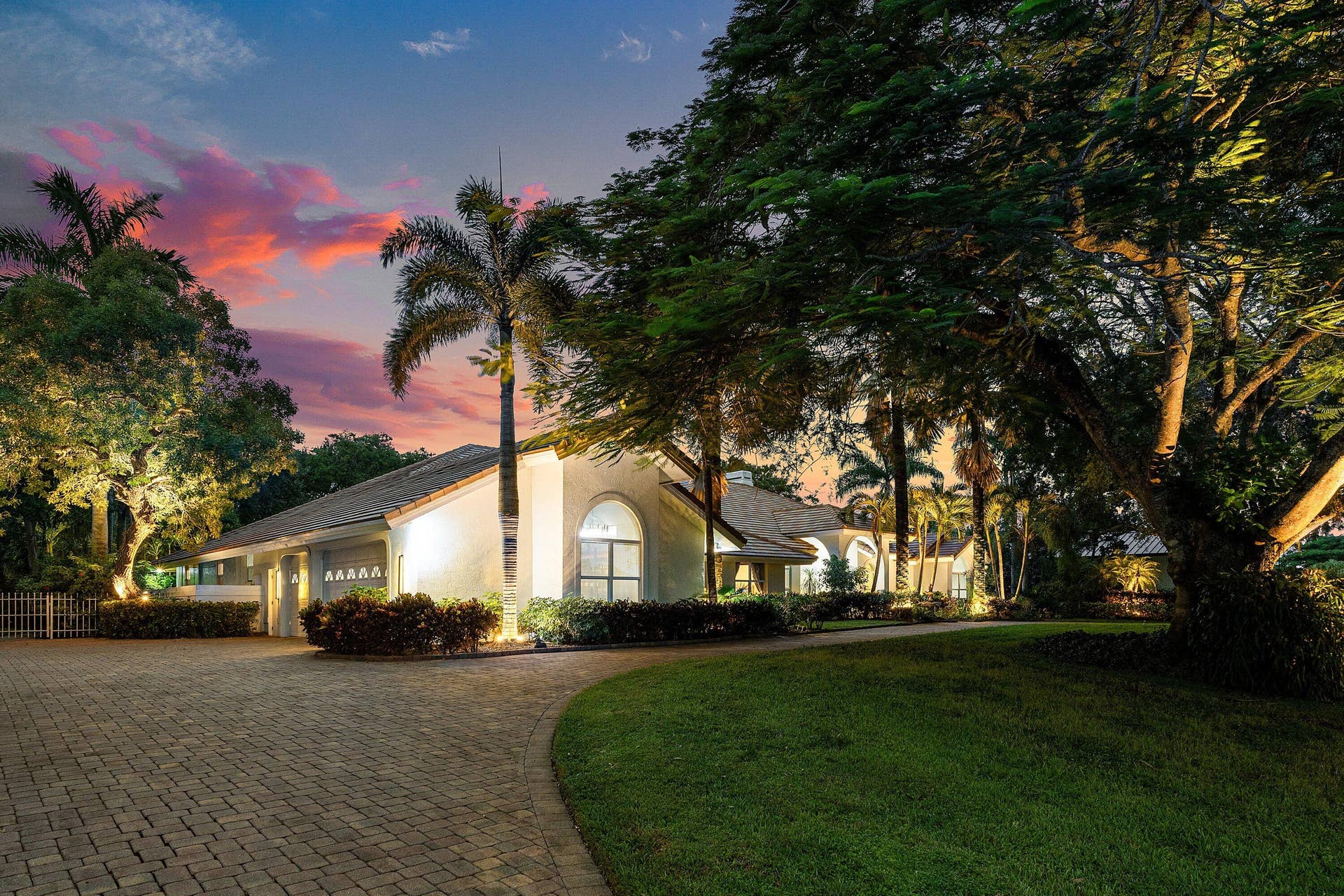 17888 Fieldbrook Circle E, Boca Raton, FL 33496 Twilight - Front