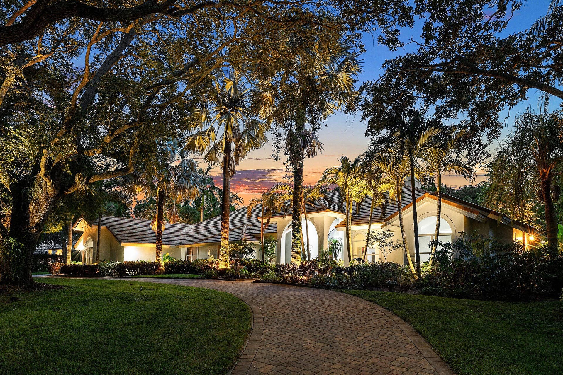 17888 Fieldbrook Circle E, Boca Raton, FL 33496 Twilight - Front