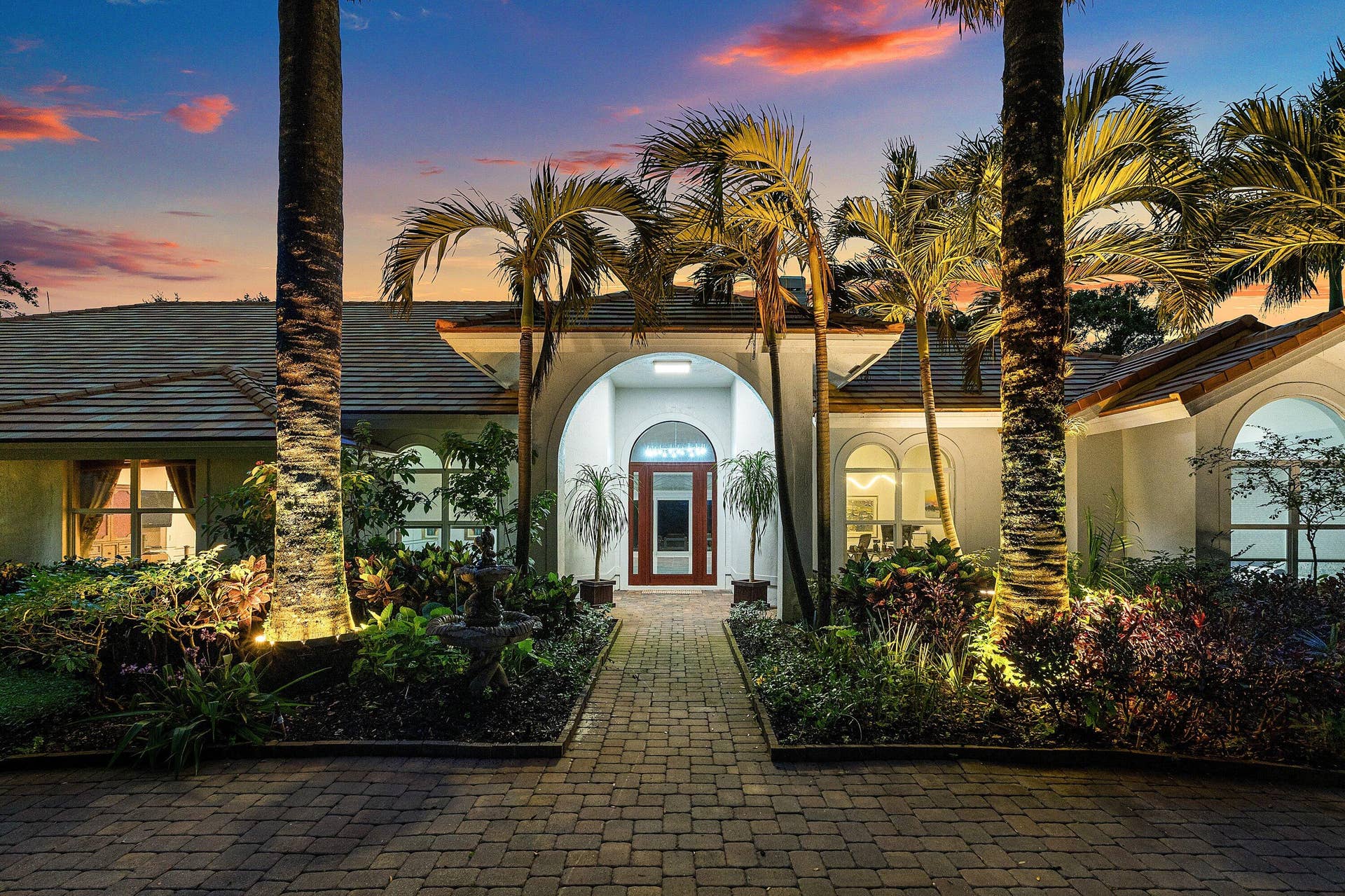 17888 Fieldbrook Circle E, Boca Raton, FL 33496 Twilight - Front