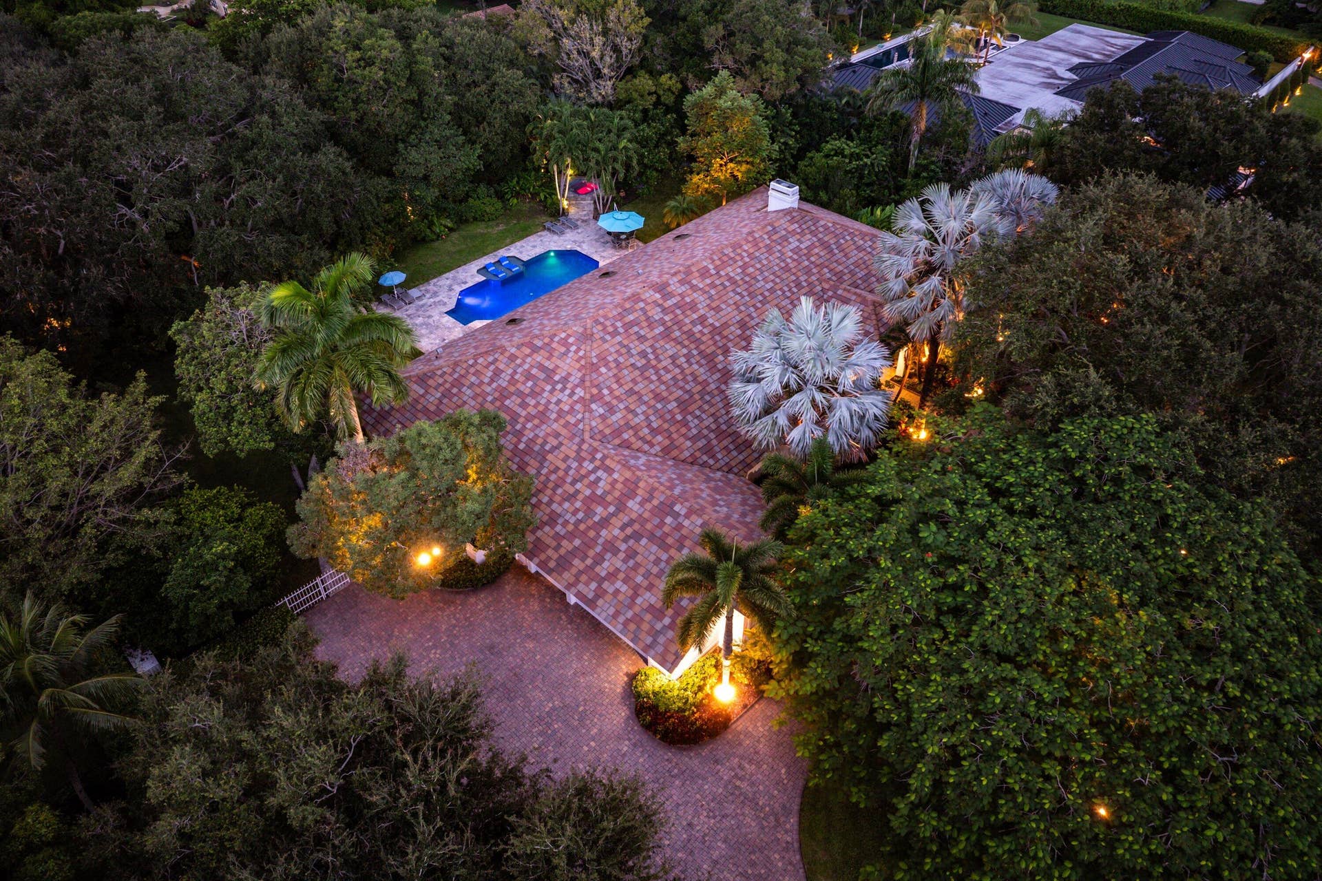 17888 Fieldbrook Circle E, Boca Raton, FL 33496 Twilight - Aerial